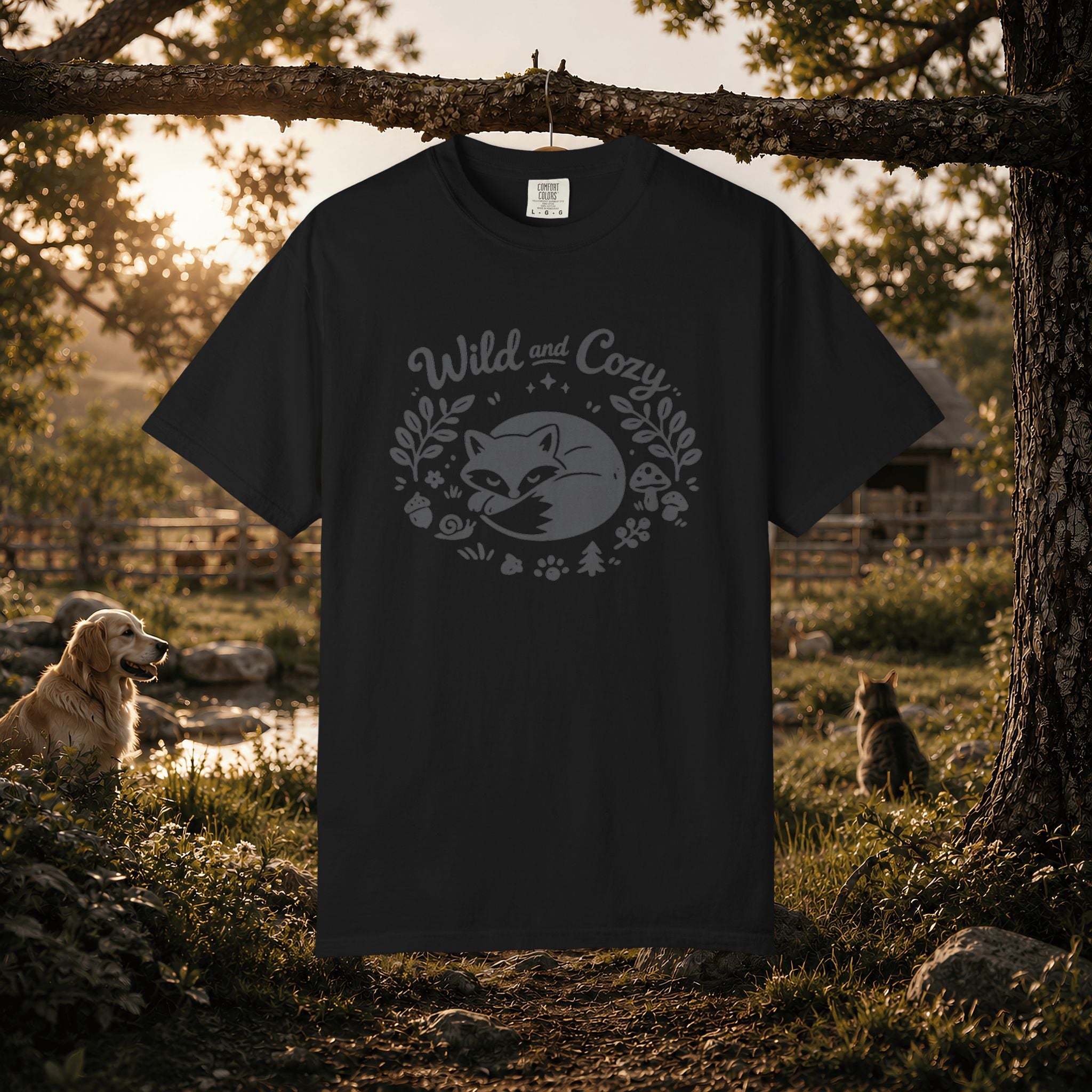 "Wild and Cozy" Fox Graphic T-Shirt