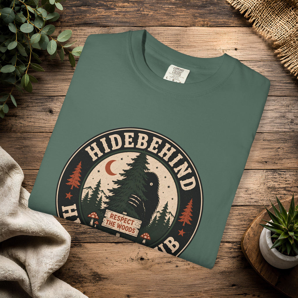 Hidebehind Hiking Club T-Shirt — Vintage Cryptid Outdoors Tee