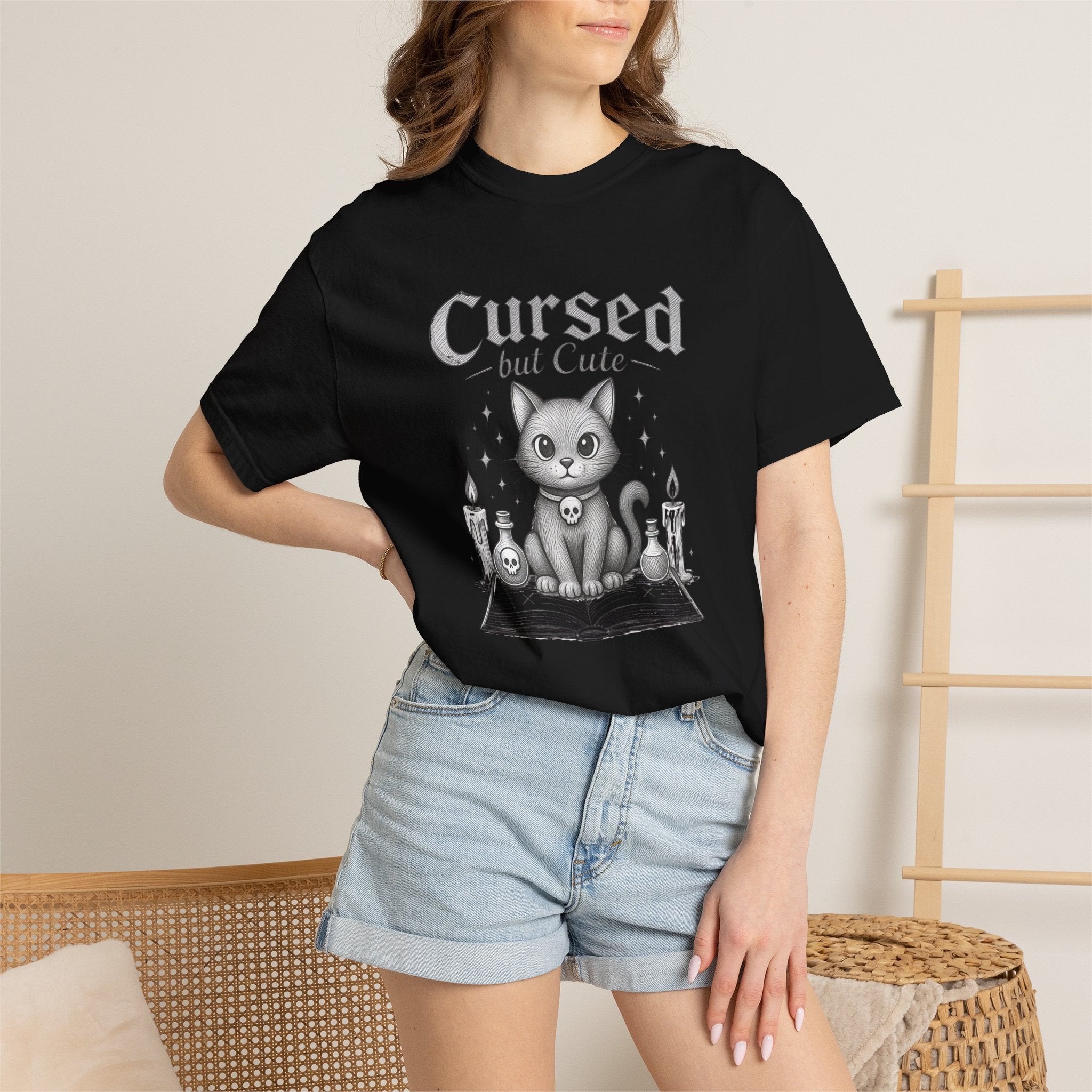 Cursed But Cute Cat T-Shirt