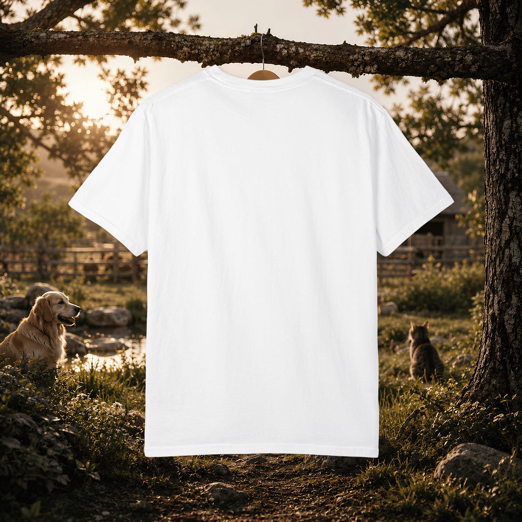 Pets & Chaos Graphic T-Shirt — "House Rules Don't Apply" Vintage Pet Lover Tee
