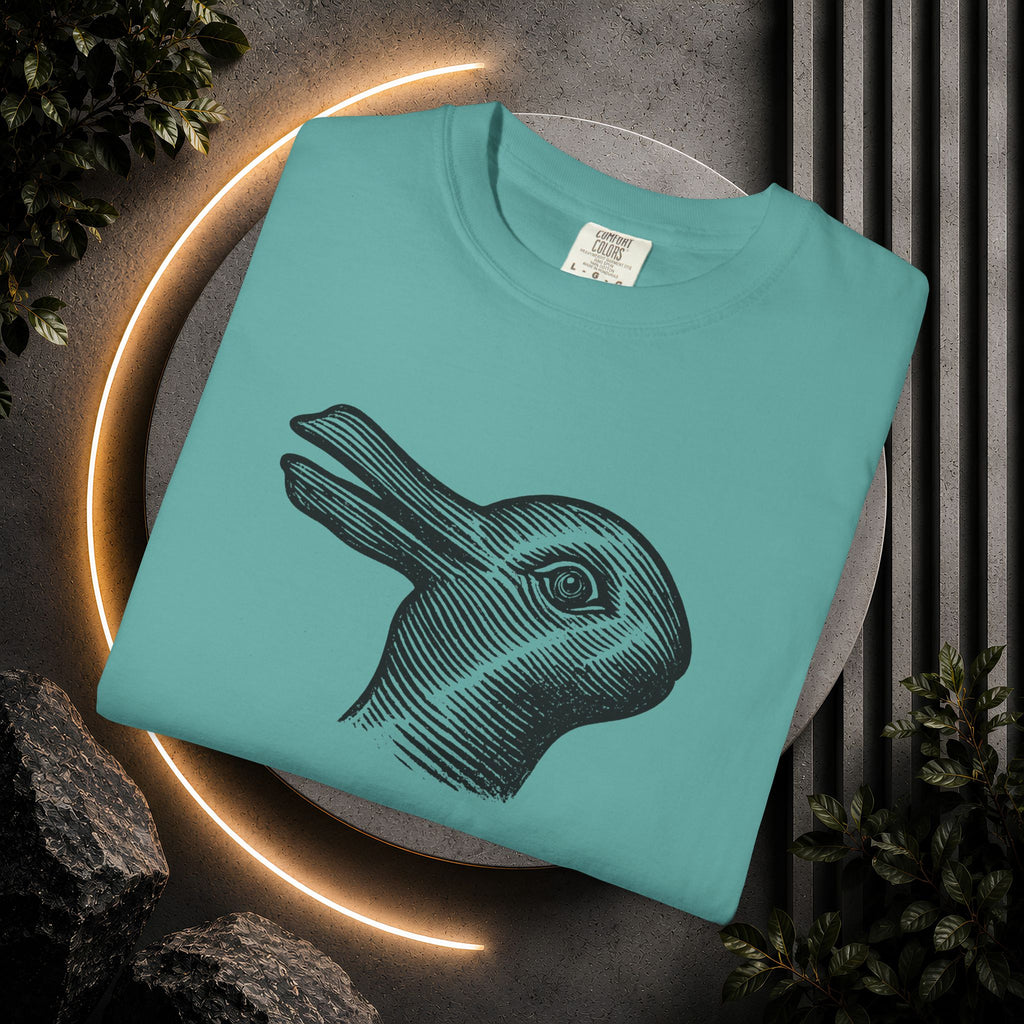 Vintage Optical Illusion Rabbit-Duck T-Shirt