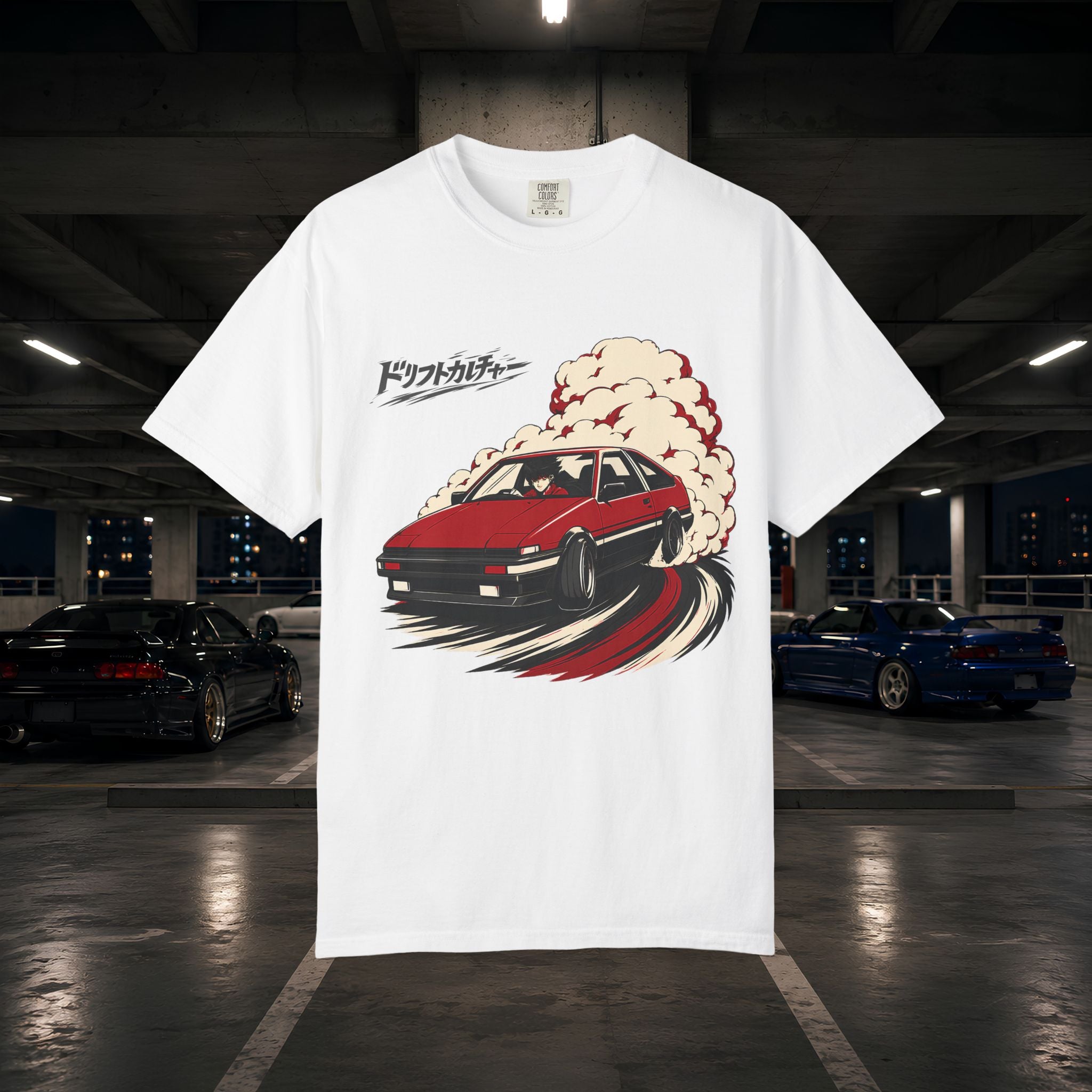 Drift Culture Anime Style T-Shirt - Japanese Retro Car Racing Graphic Tee
