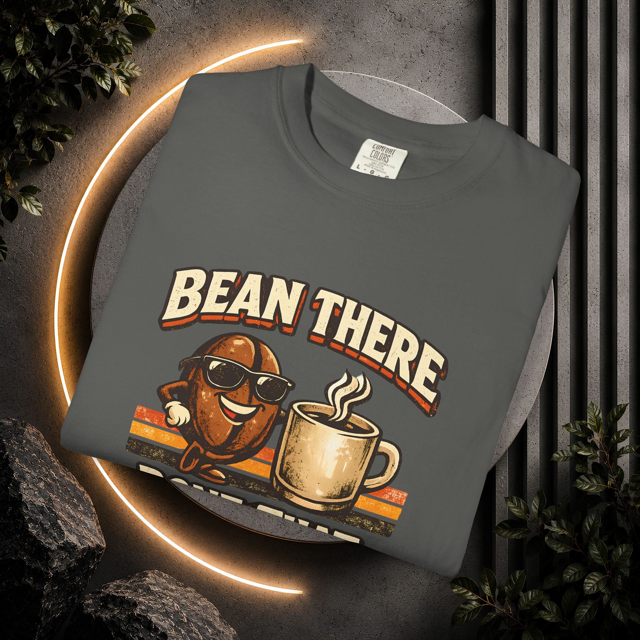Coffee T-Shirt — "Bean There Done That" Retro Coffee Shirt