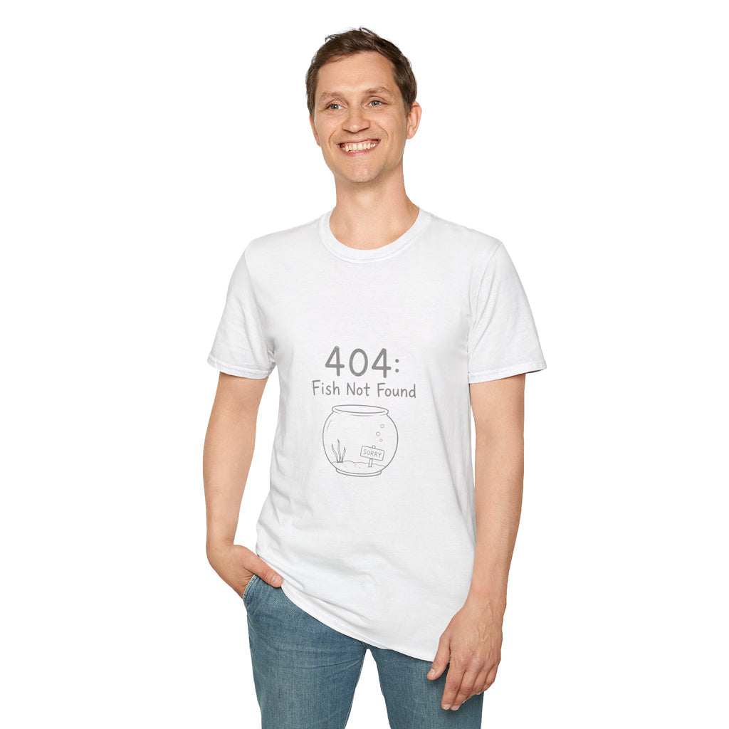 404 Fish Not Found T-Shirt | Funny Fish Bowl Graphic Tee