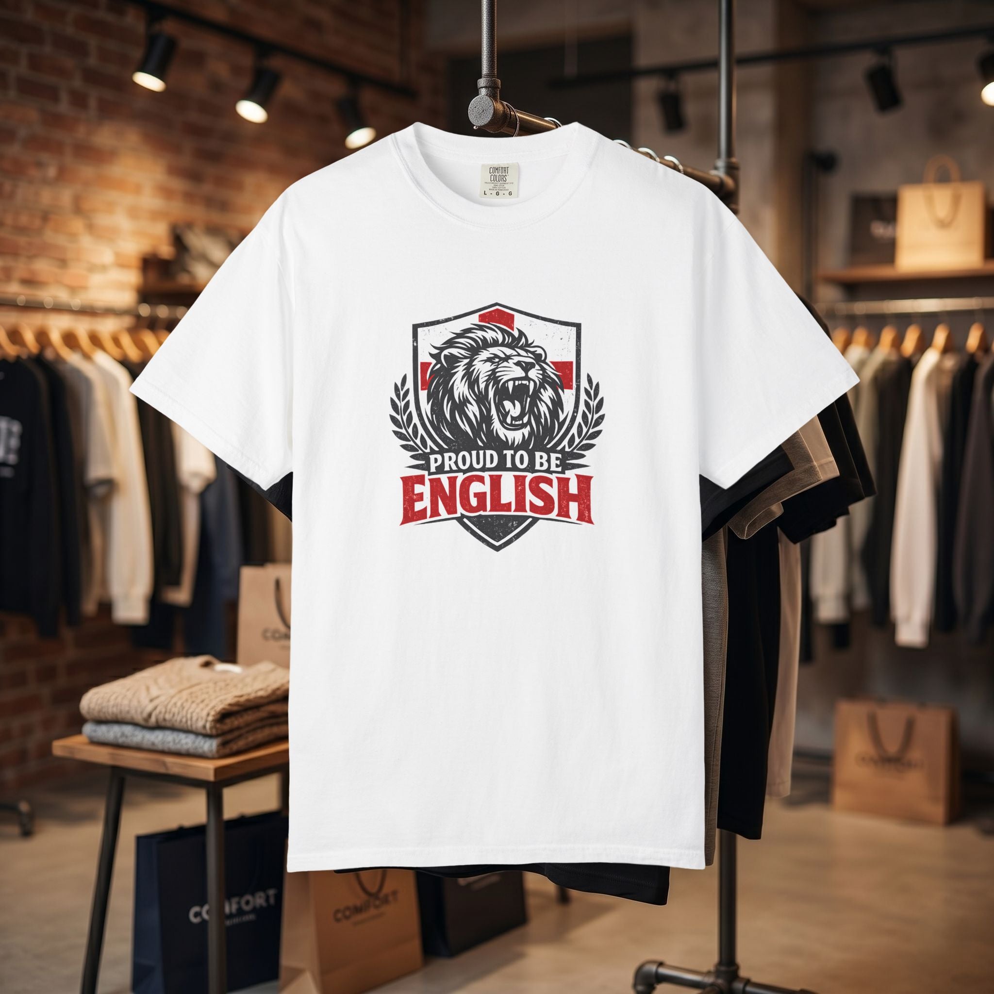 Proud to Be English T-Shirt — Lion Crest Tee