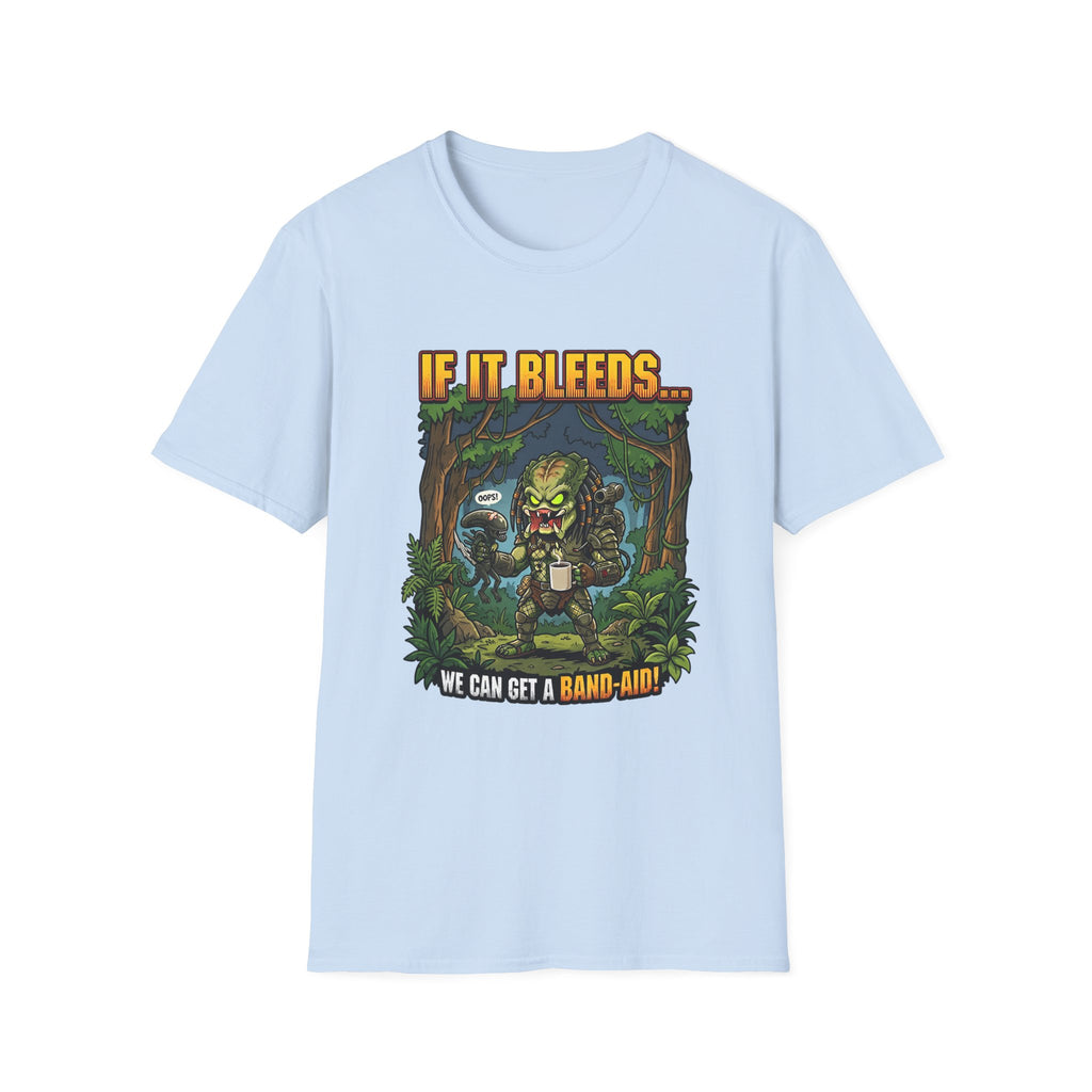 Predator "If It Bleeds" Forest Design T-Shirt | Horror Movie Character