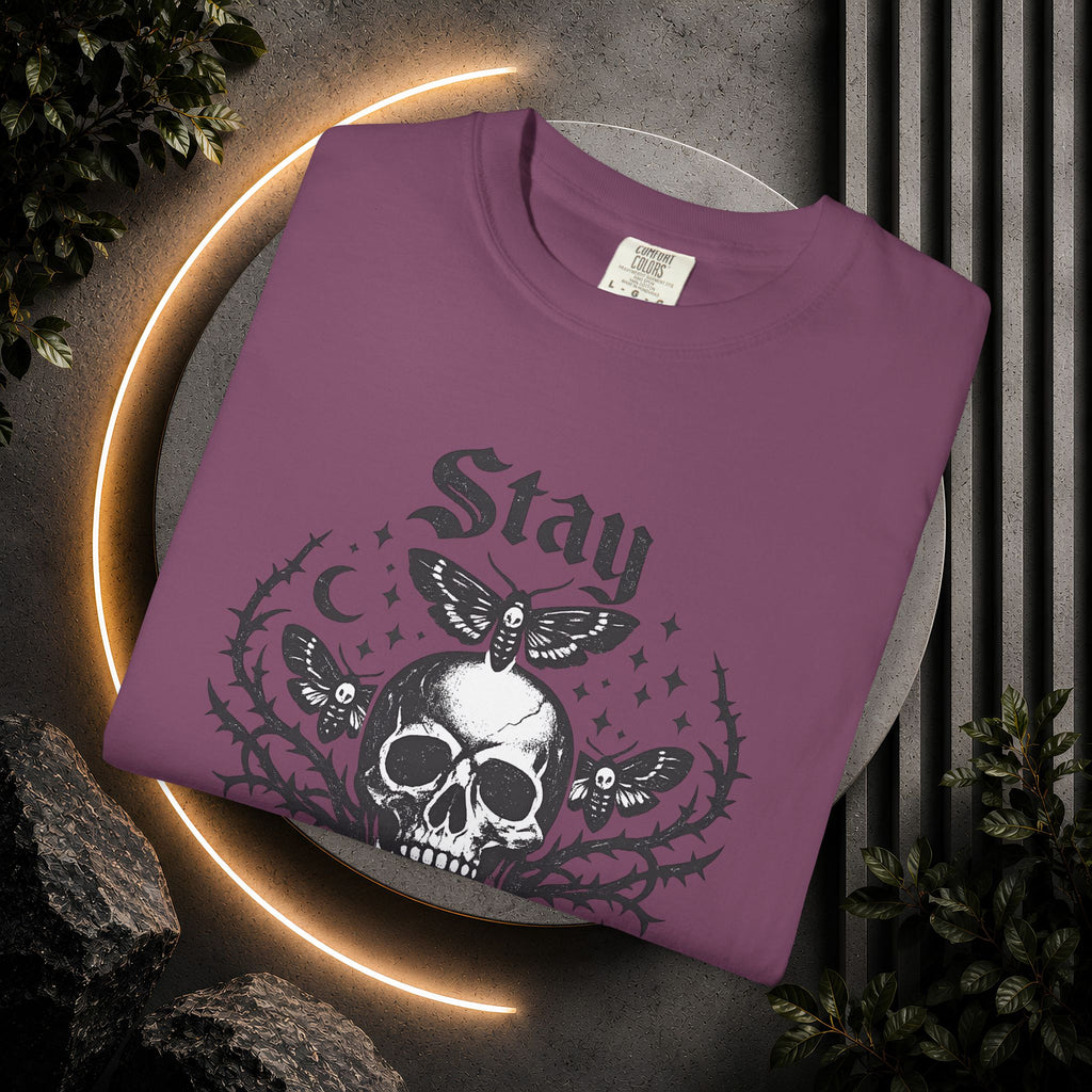 Stay Strange Skull T-Shirt — Gothic Skull Graphic Tee
