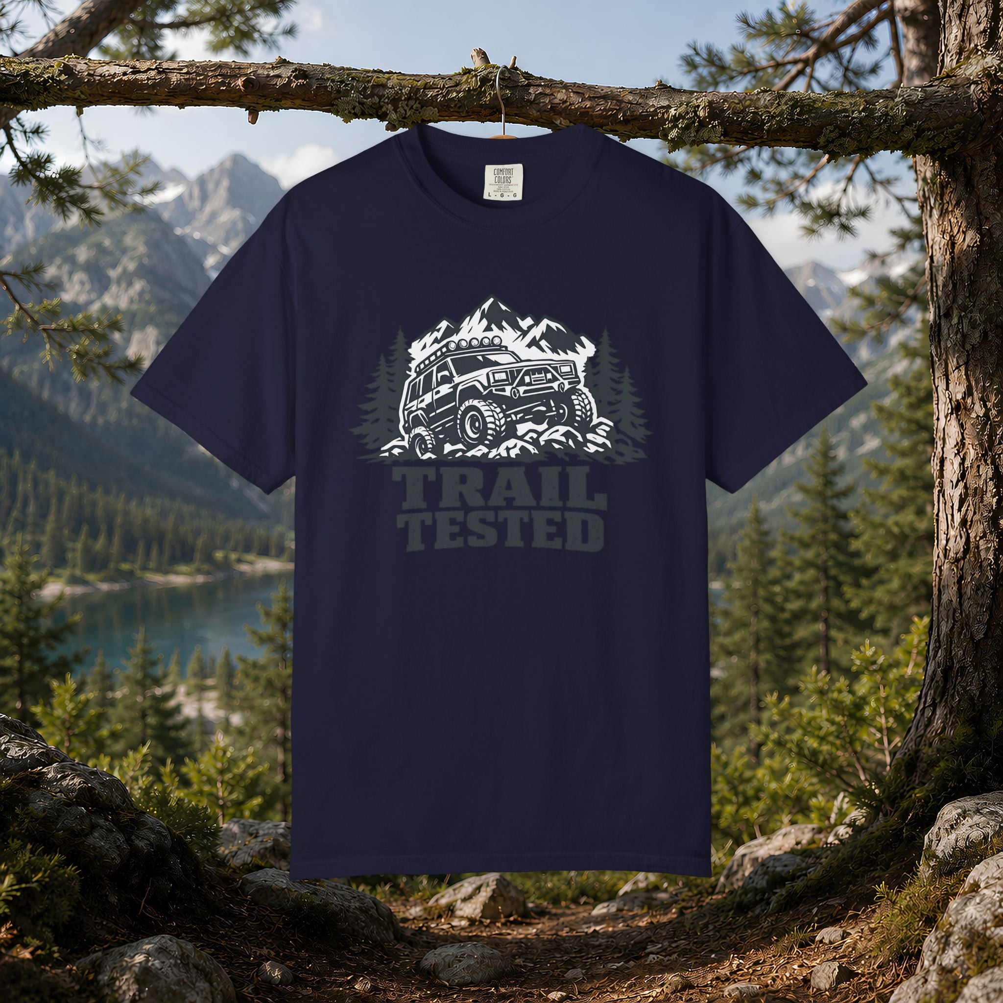Trail Tested T-Shirt — Off-Road Jeep Mountain Adventure Tee