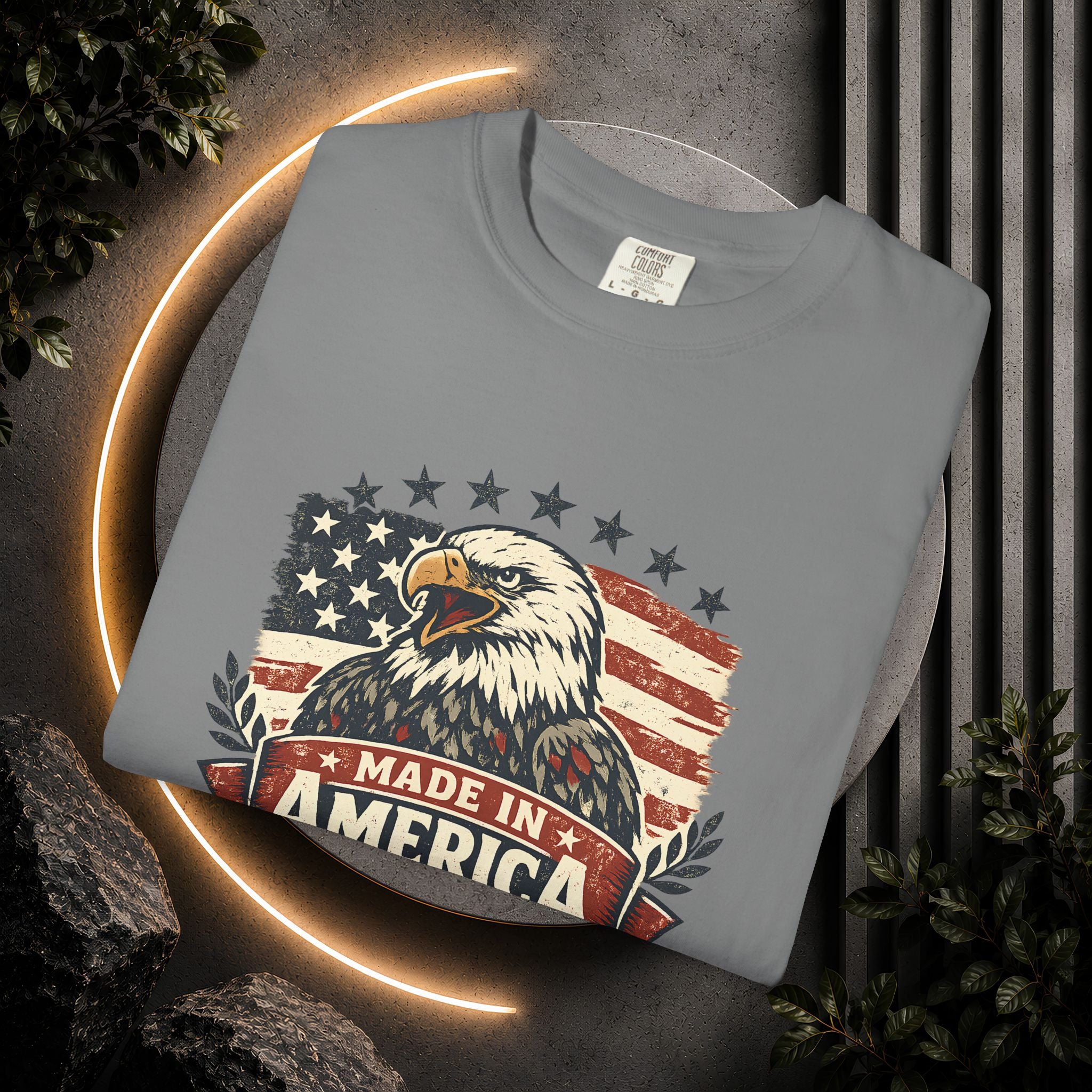 Made in America Eagle T-Shirt — Patriotic USA Flag Graphic Tee