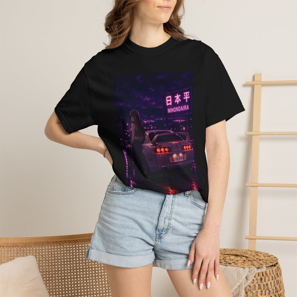 Midnight Apex Nihondaira Dreams T-shirt | Retro JDM Street Racer Anime