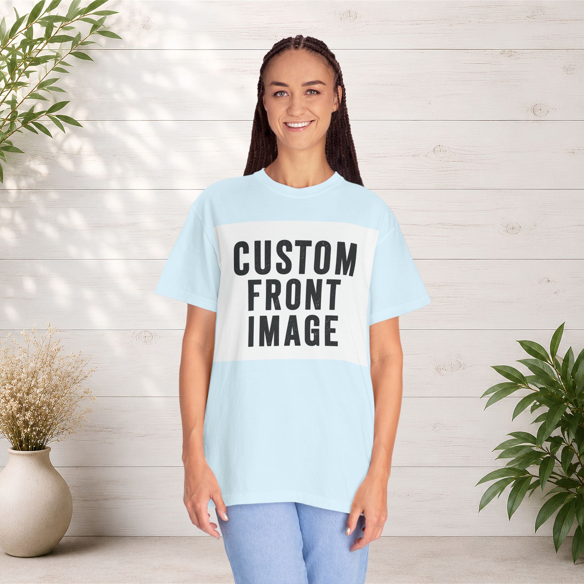 Custom Landscape Image Front T-Shirt - Add Your Own Image