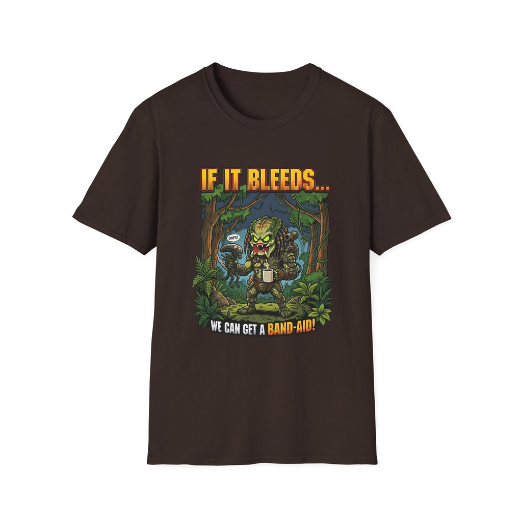 Predator "If It Bleeds" Forest Design T-Shirt | Horror Movie Character