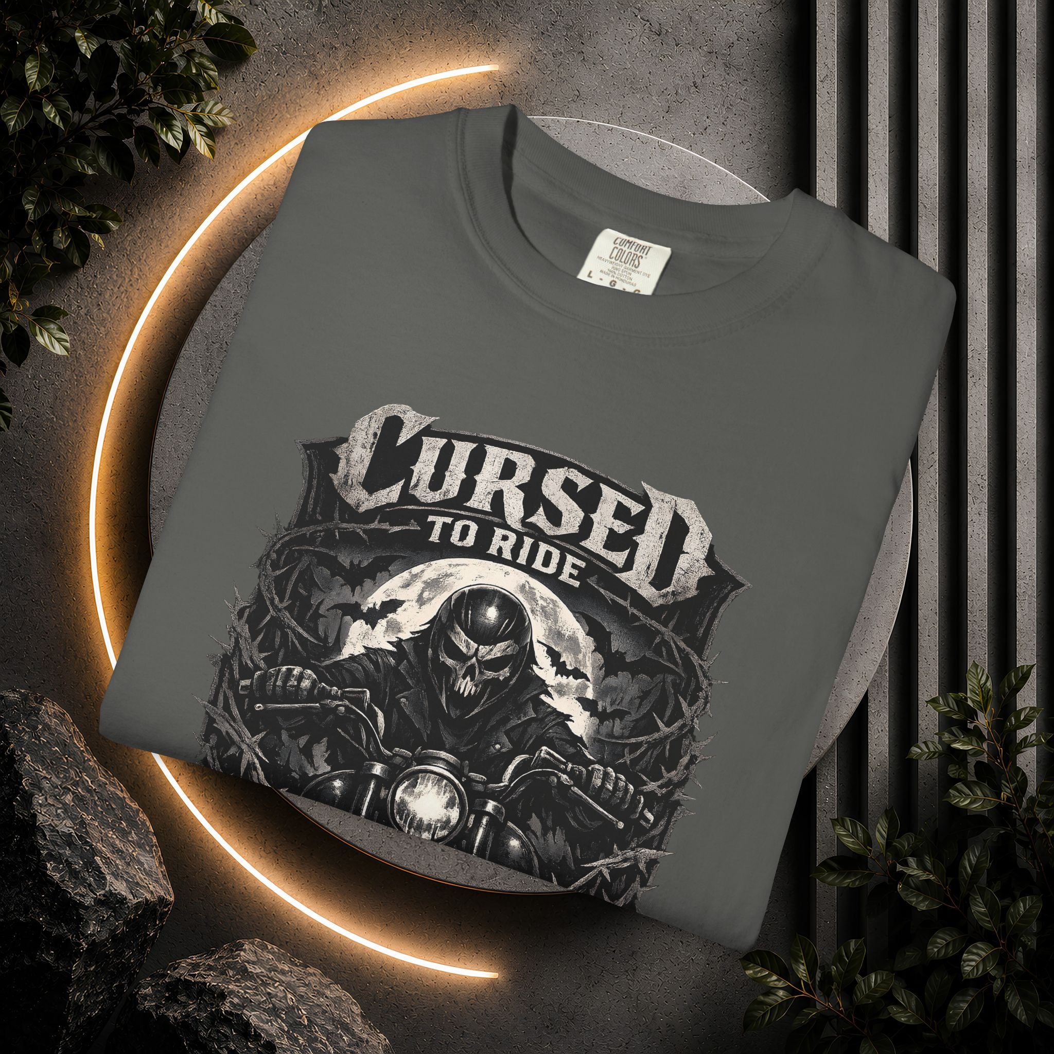 Cursed to Ride Motorcycle Graphic T-Shirt