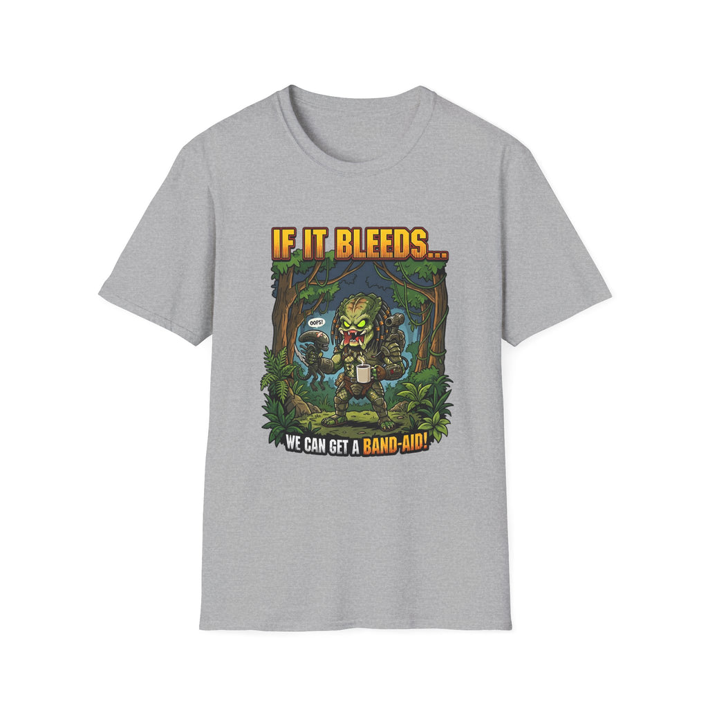 Predator "If It Bleeds" Forest Design T-Shirt | Horror Movie Character
