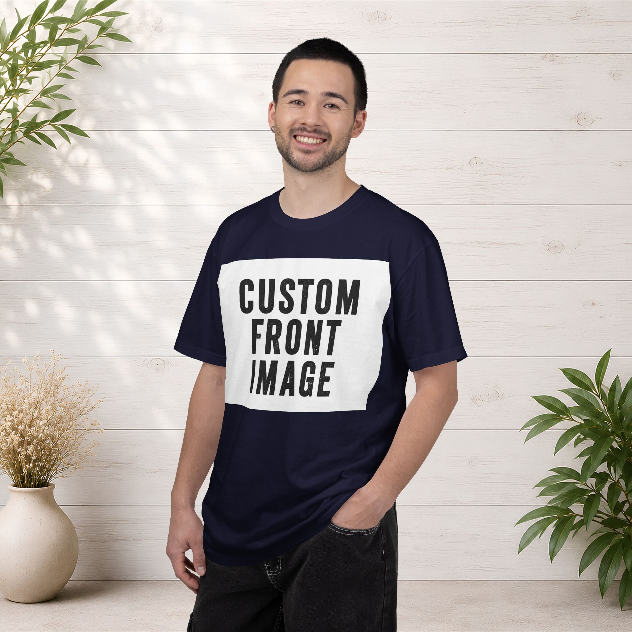 Custom Landscape Image Front T-Shirt - Add Your Own Image