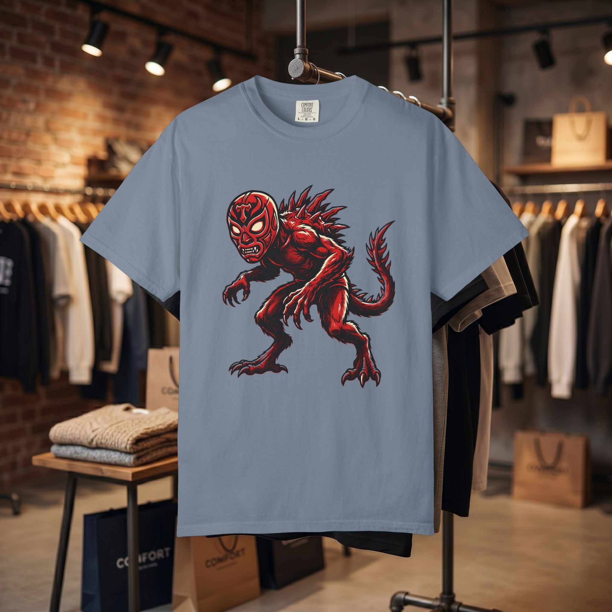 Chupacabra Cryptid Wrestler Tee T-shirt | Cryptid Shirt