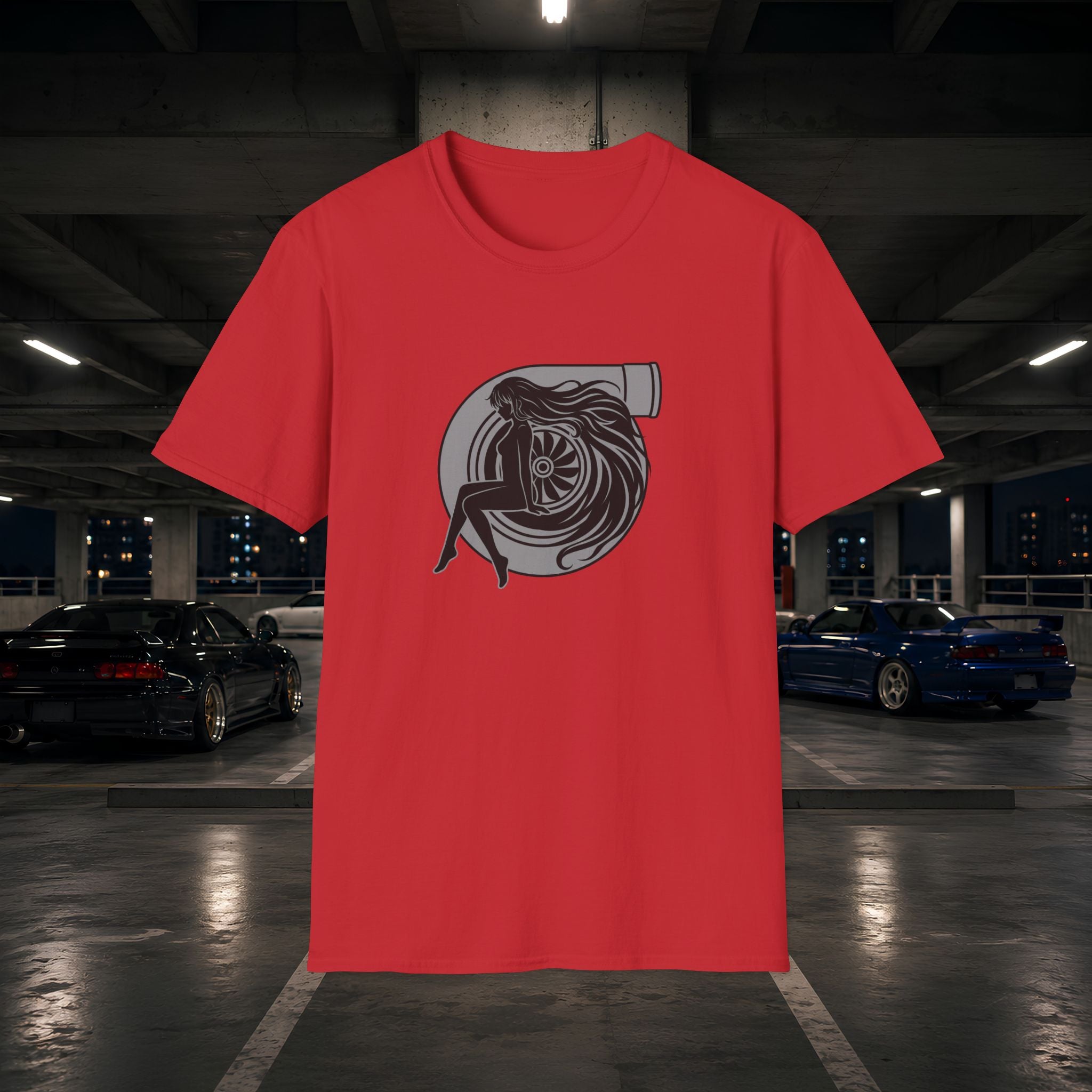 Turbo Heart Girl graphic T-Shirt | Racing Turbo design