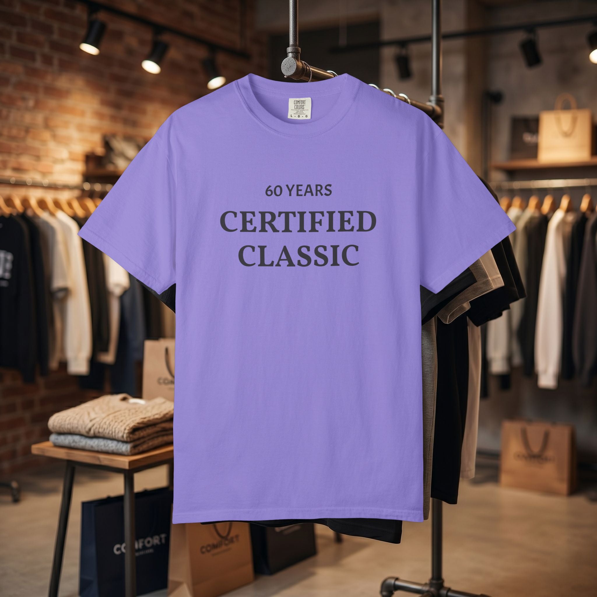 Custom Text "Certified Classic" T-Shirt — Personalized Text Tee