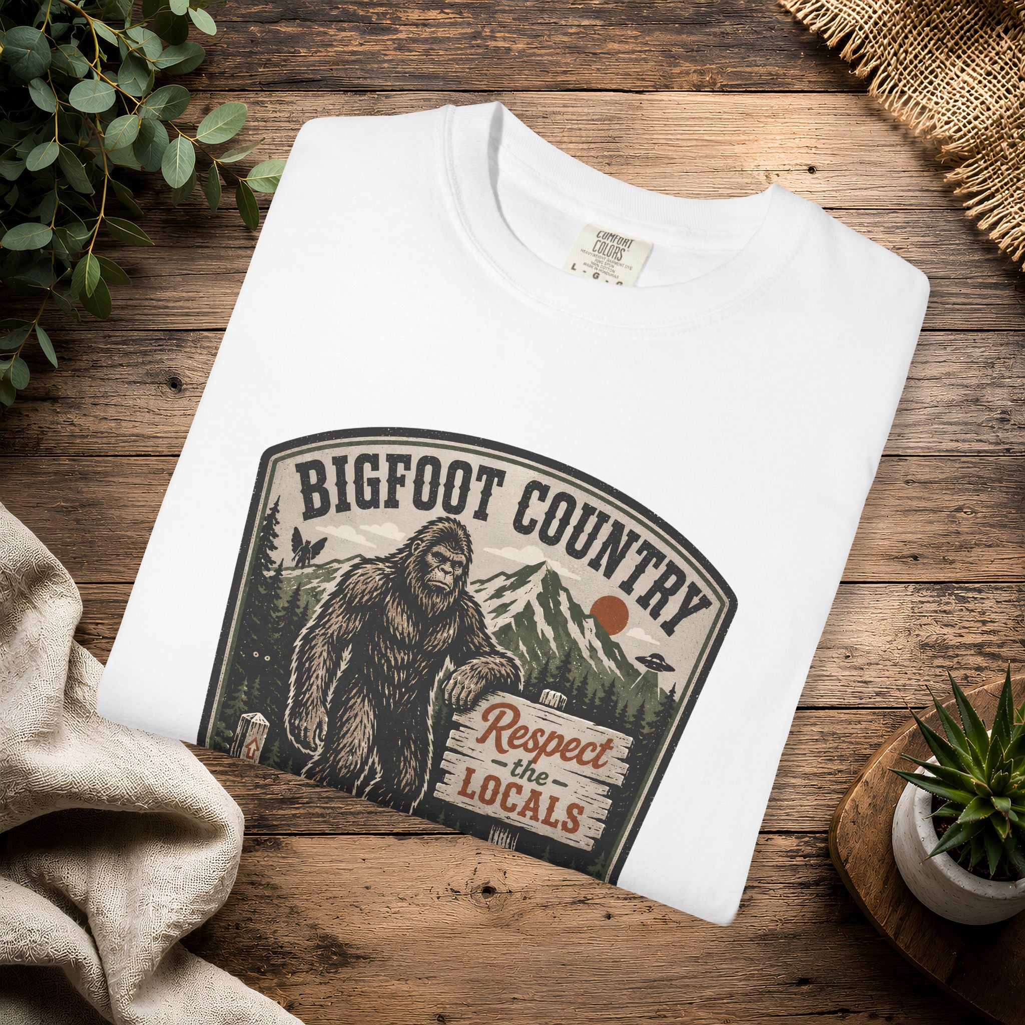 Bigfoot Country T-Shirt — Respect the Locals Outdoor Graphic Tee