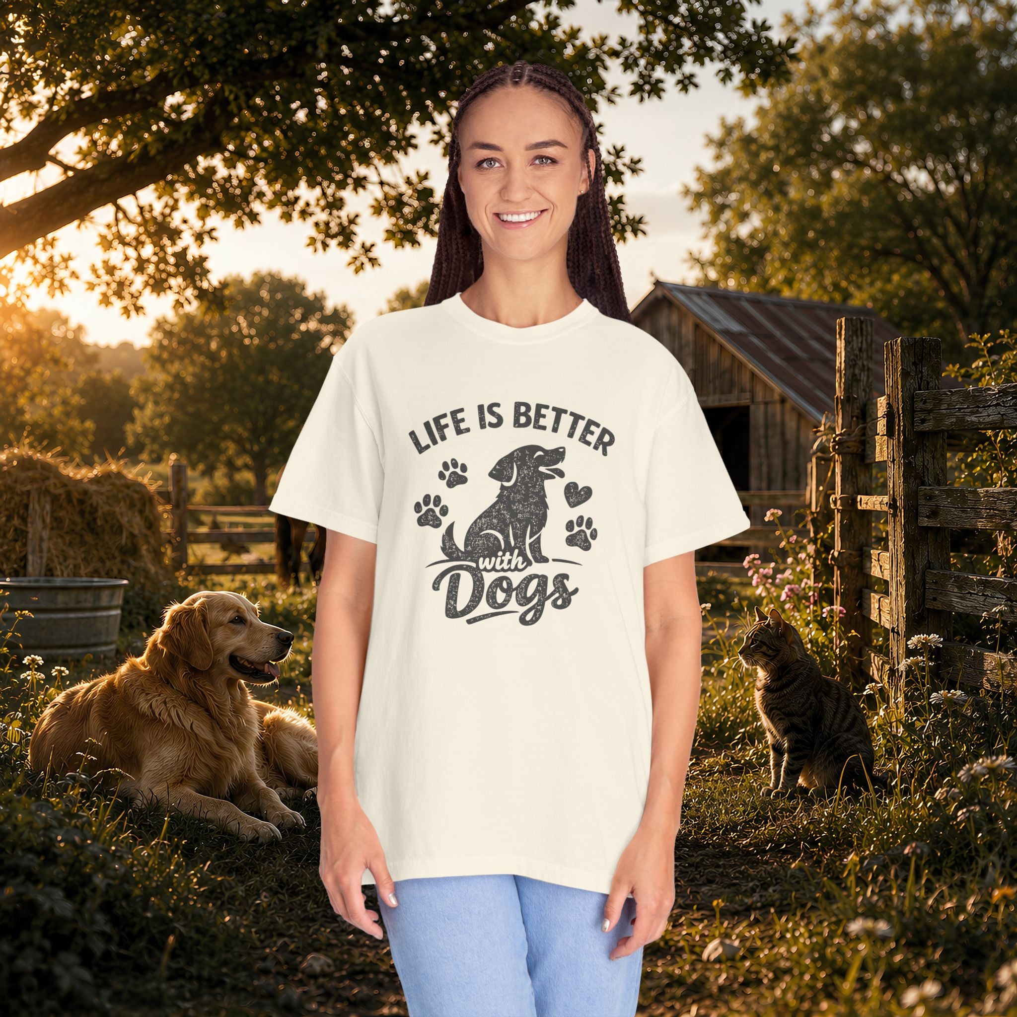 Life Is Better with Dogs T-Shirt
