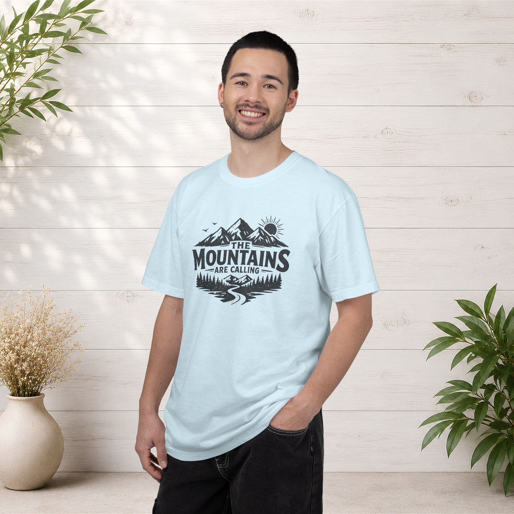 Mountains Are Calling T-Shirt — Outdoor Adventure Graphic Tee