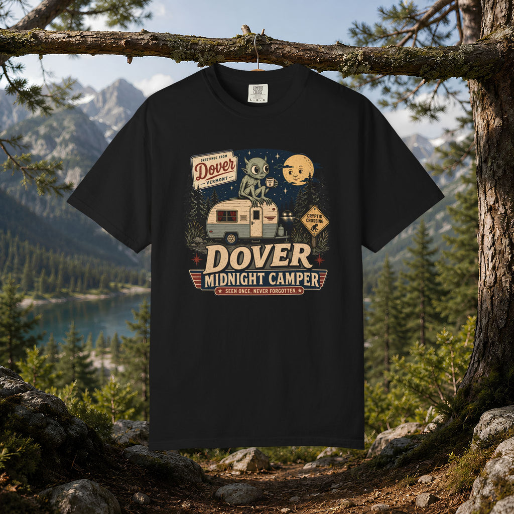 Dover Demon Midnight Camper T-Shirt — Vintage RV Camping Tee