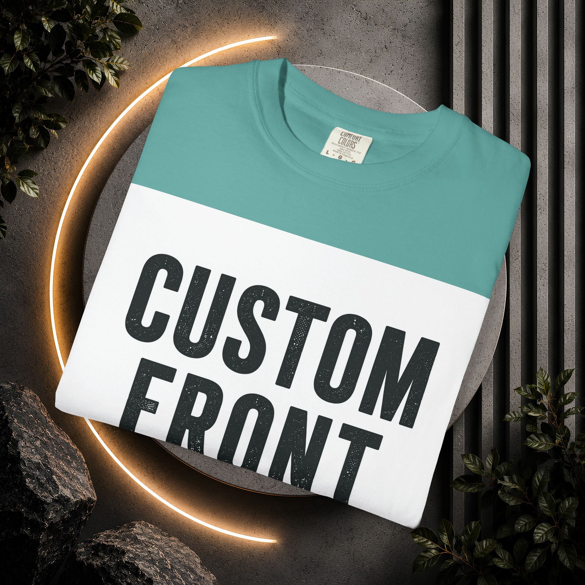 Custom Square Image Front T-Shirt - Add Your Own Image