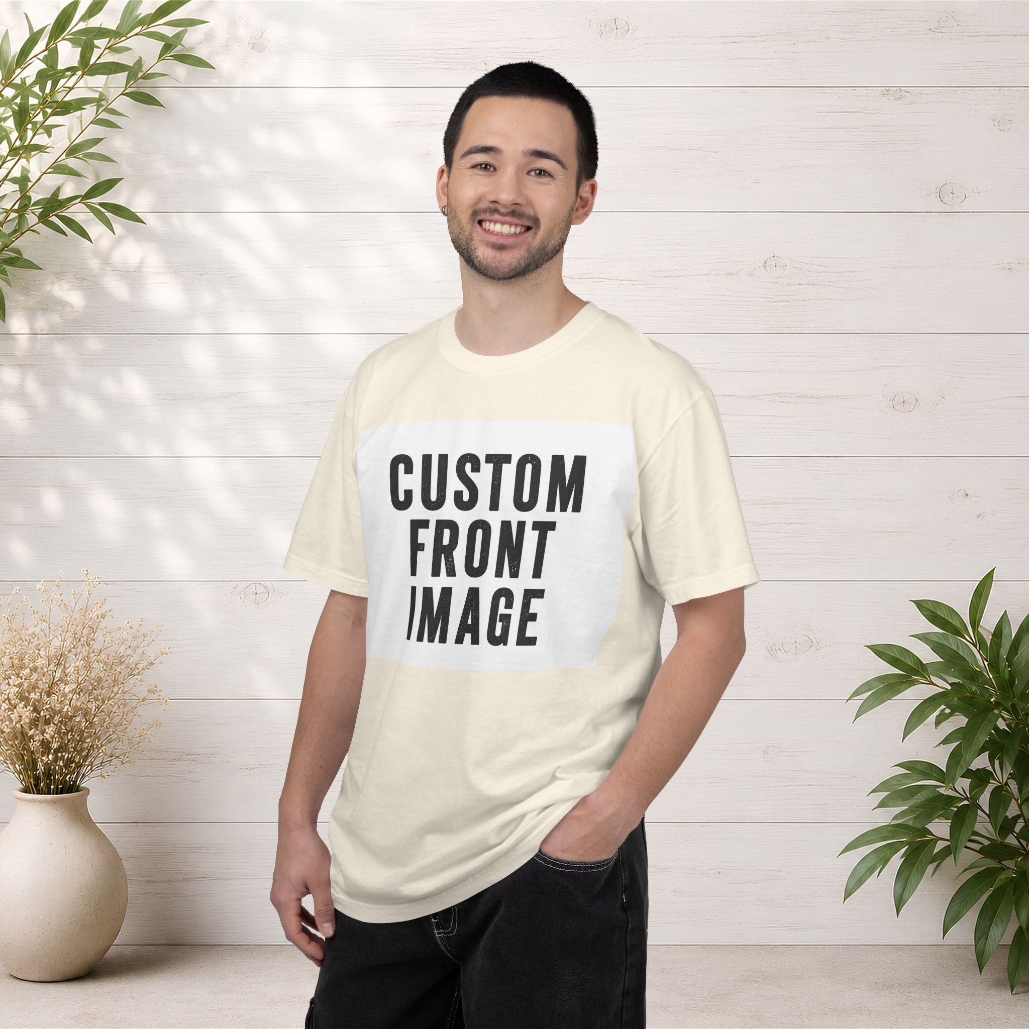 Custom Landscape Image Front T-Shirt - Add Your Own Image