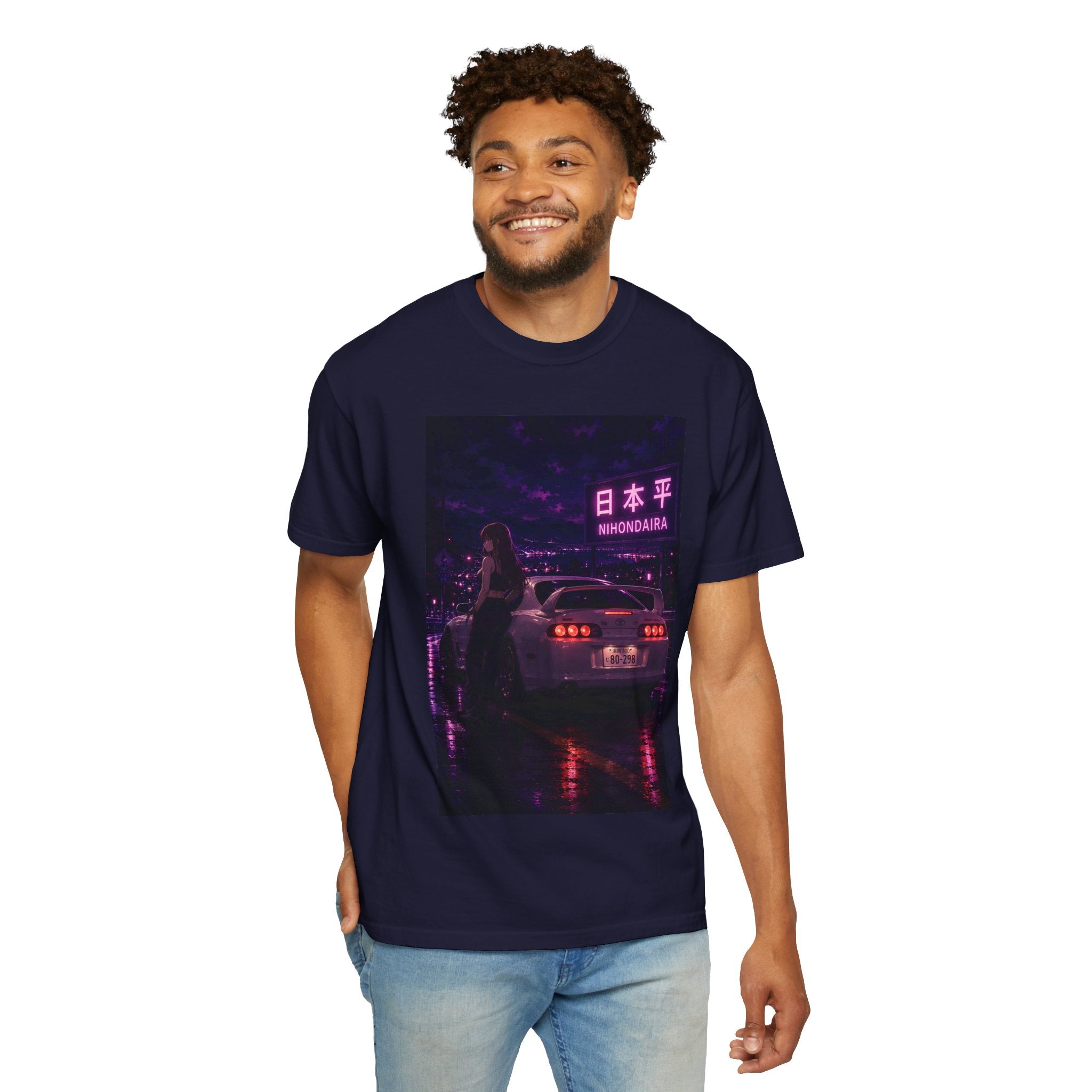 Midnight Apex Nihondaira Dreams T-shirt | Retro JDM Street Racer Anime