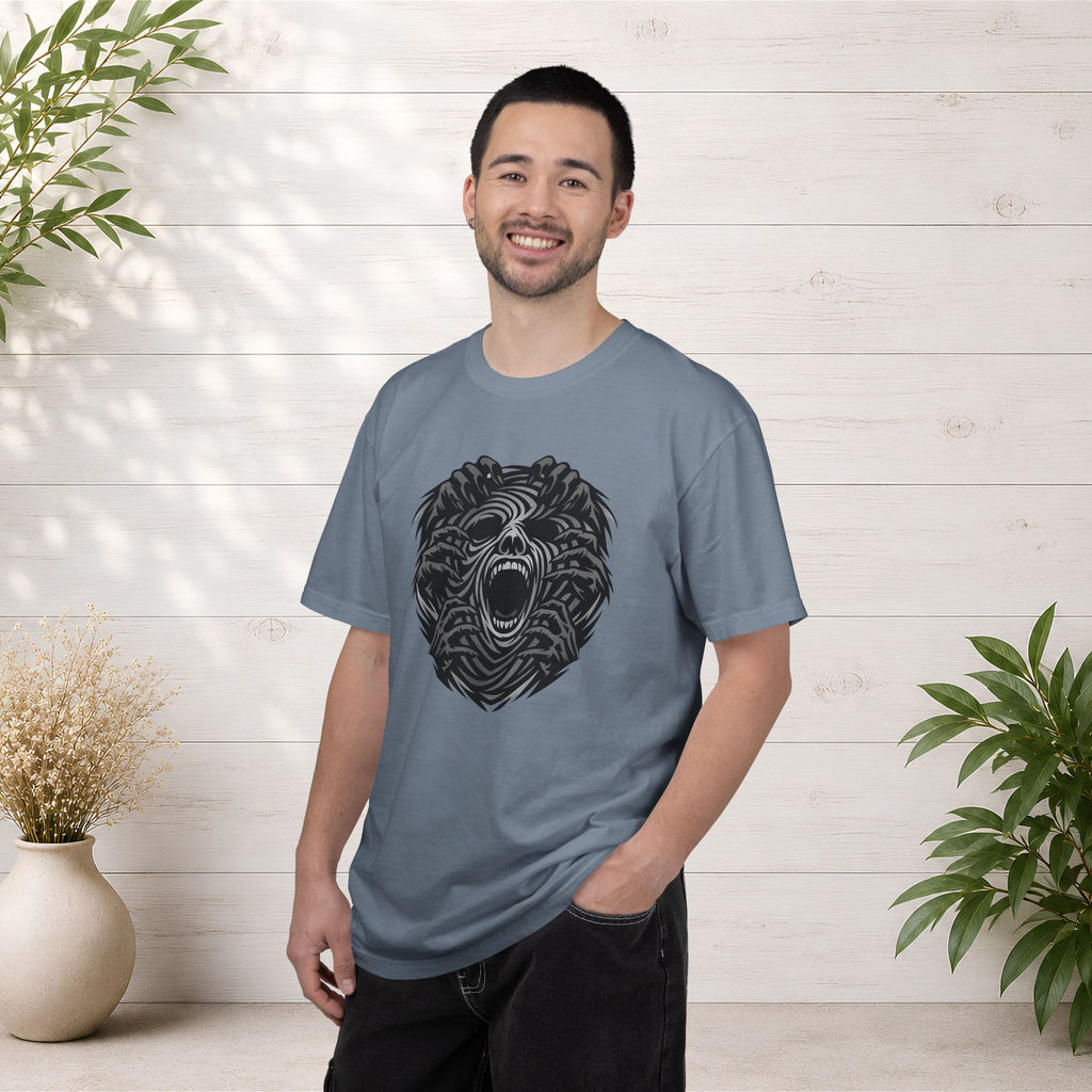 Shadow Hands Face Illusion T-Shirt