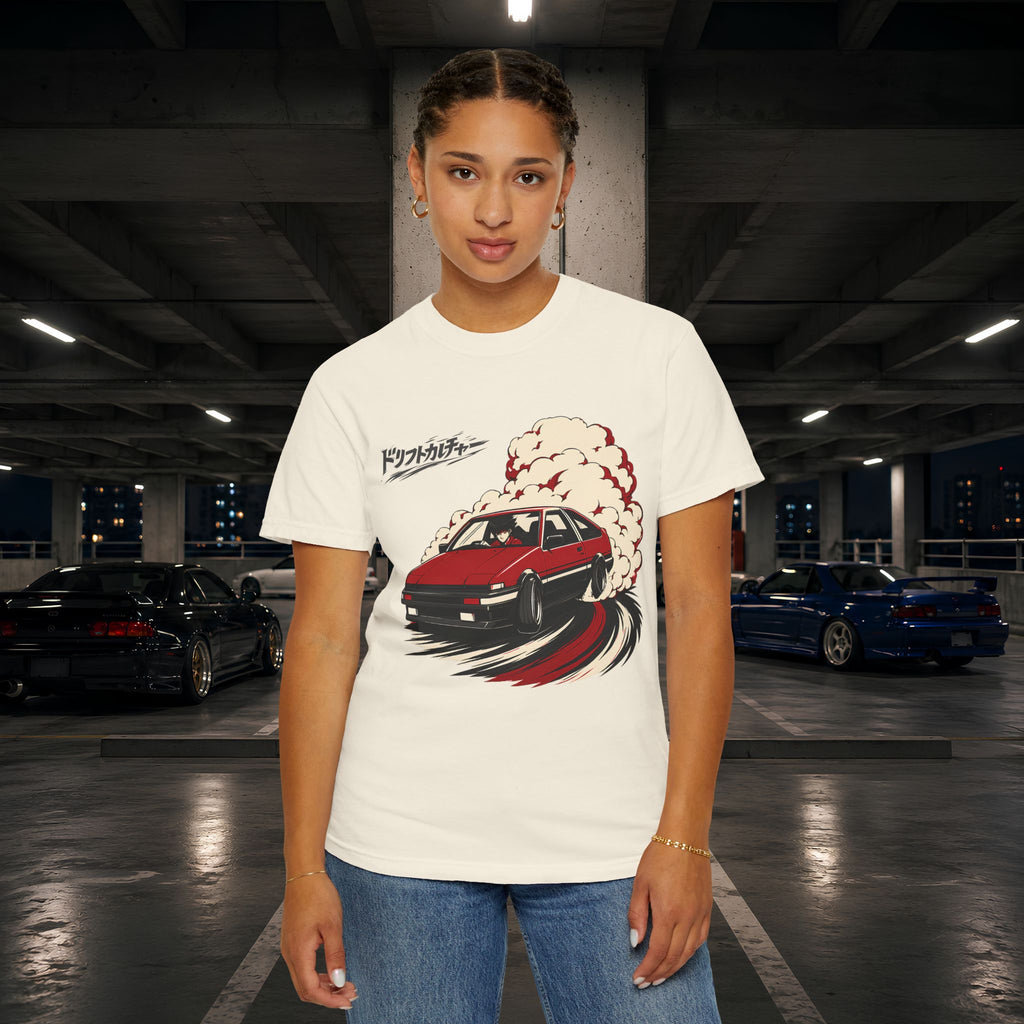 Drift Culture Anime Style T-Shirt - Japanese Retro Car Racing Graphic Tee