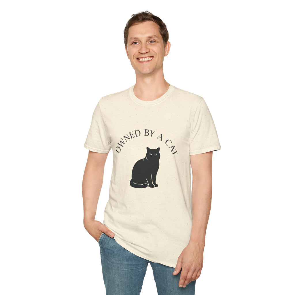 Owned By A Cat T-Shirt | Cat Silhouette Tee, Cat Lover Shirt