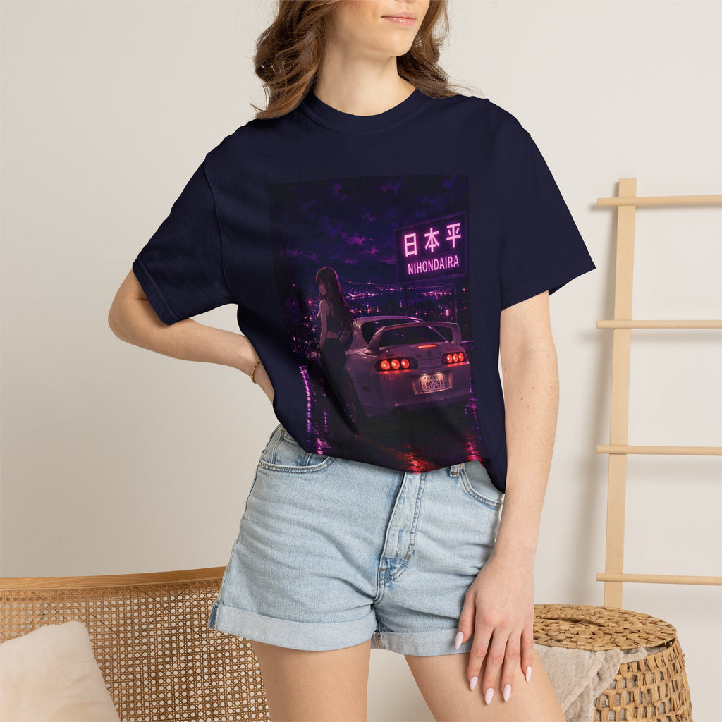 Midnight Apex Nihondaira Dreams T-shirt | Retro JDM Street Racer Anime