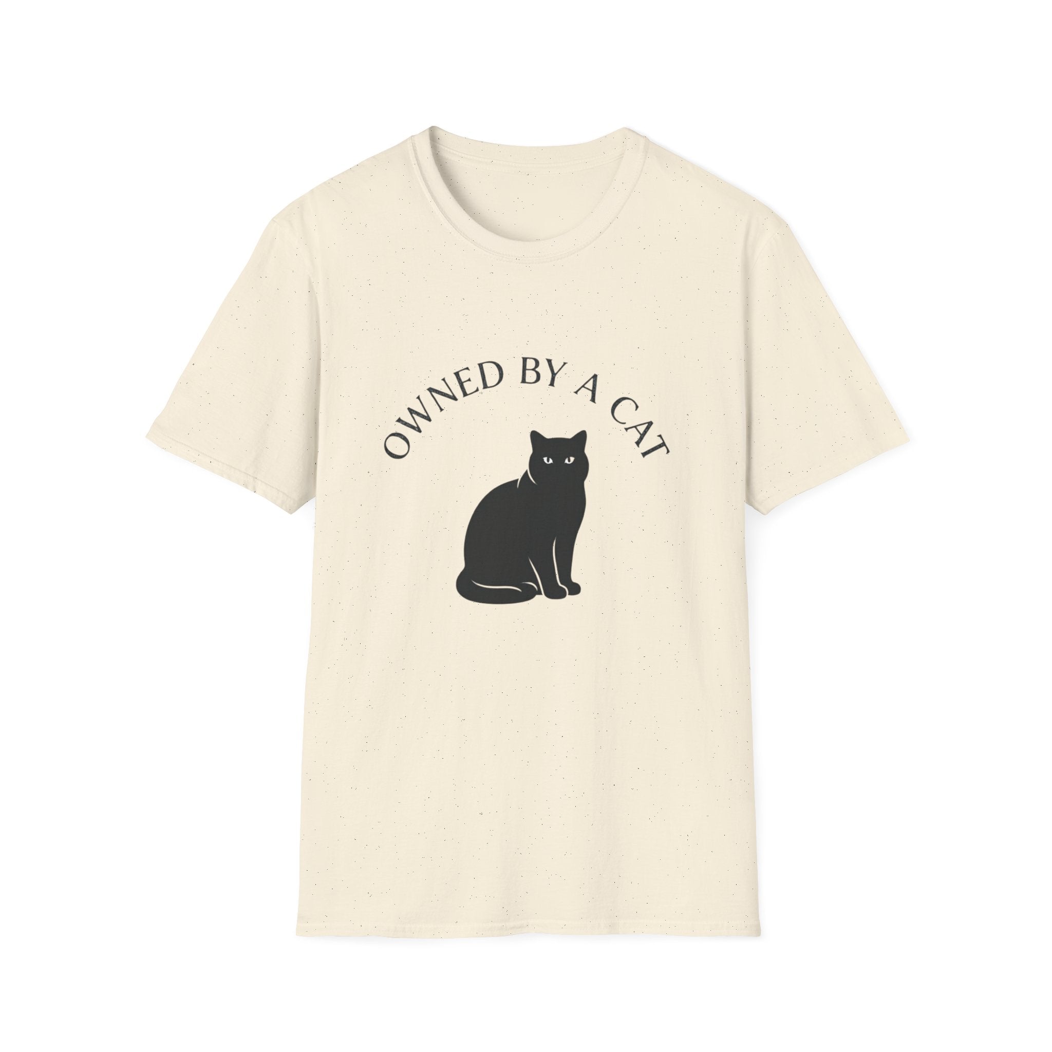 Owned By A Cat T-Shirt | Cat Silhouette Tee, Cat Lover Shirt