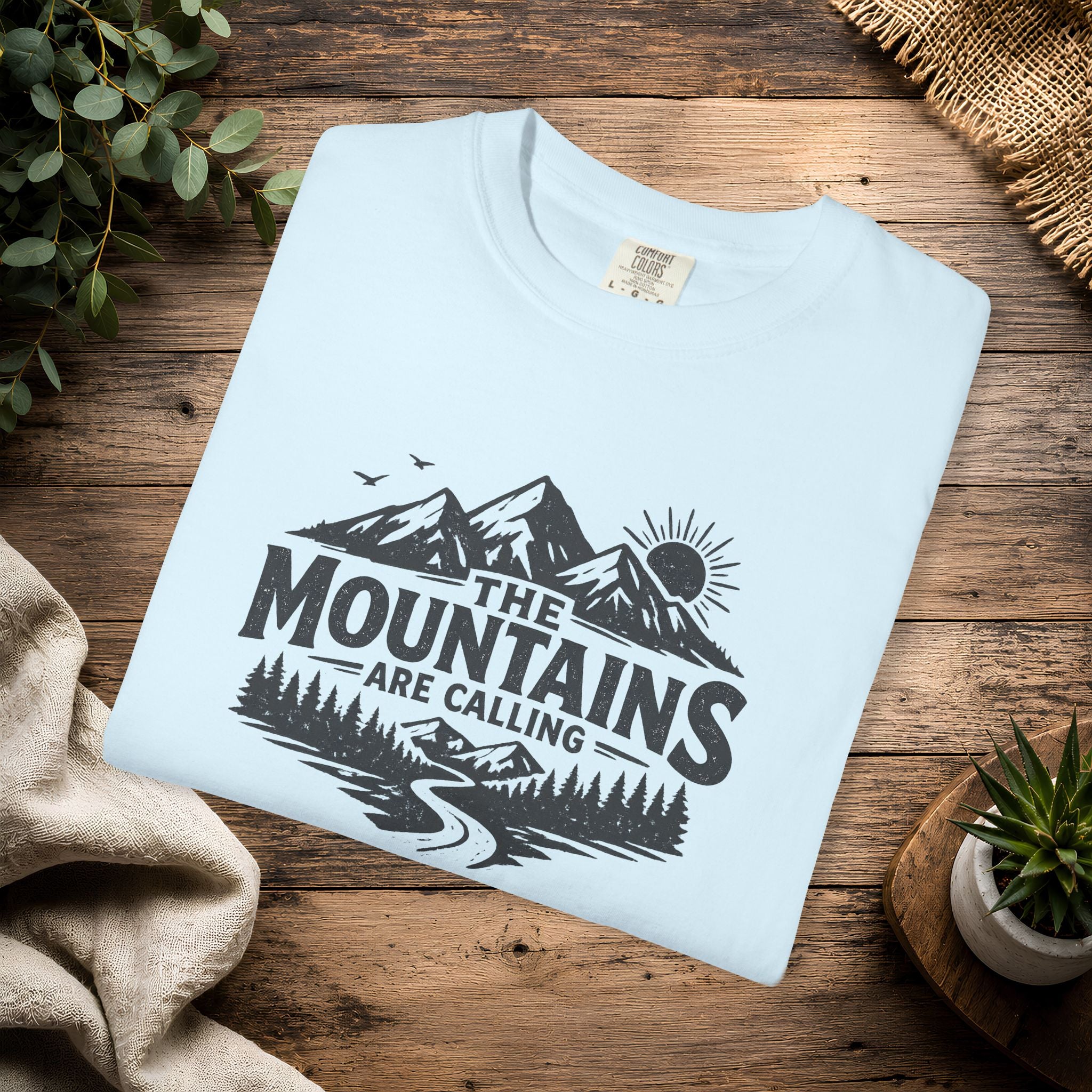 Mountains Are Calling T-Shirt — Outdoor Adventure Graphic Tee