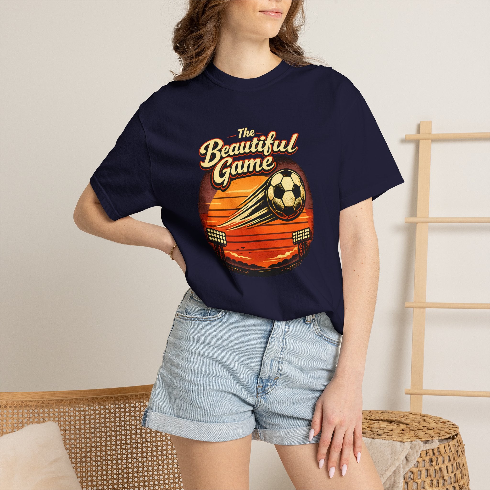 Soccer Vintage Sunset T-Shirt — "The Beautiful Game"