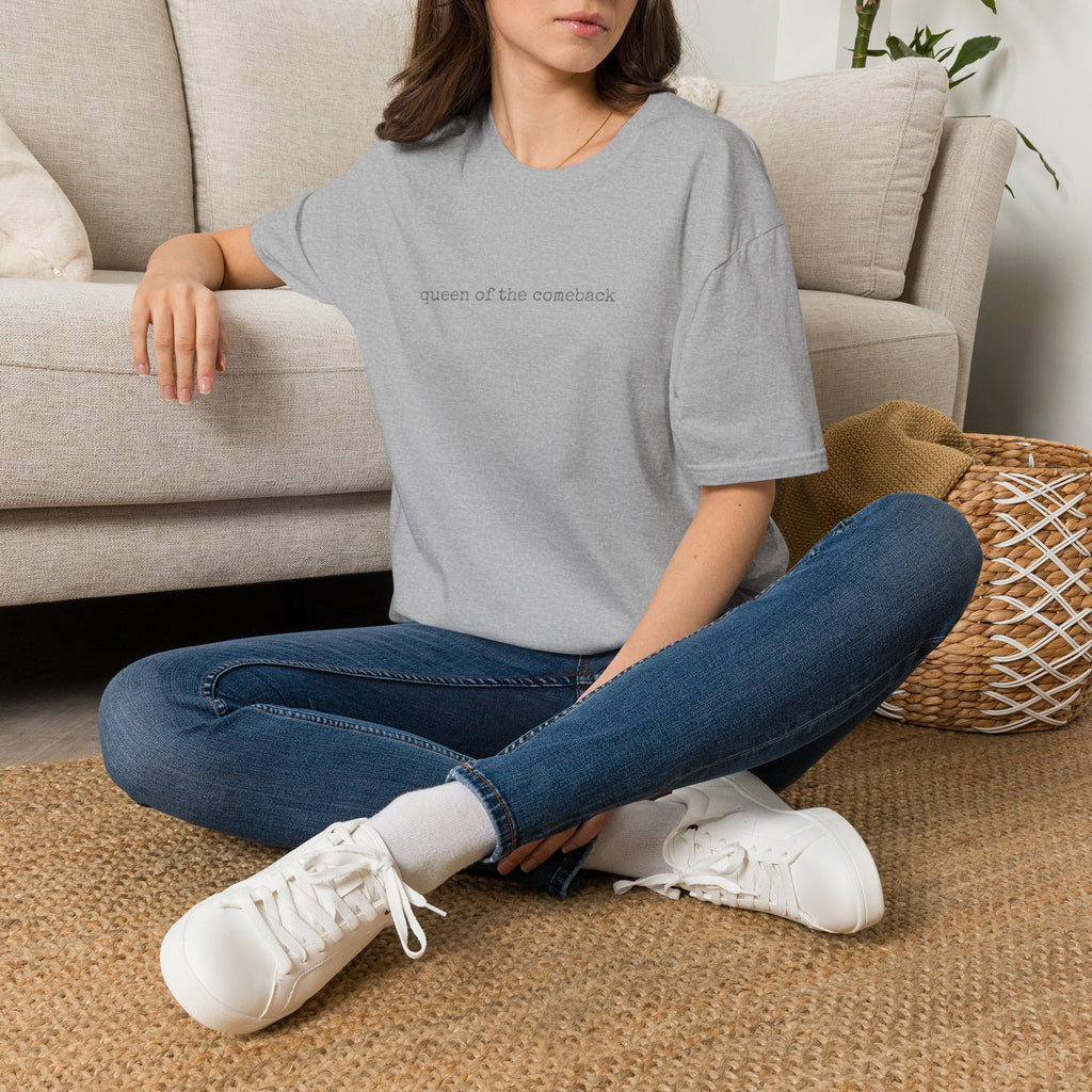 Queen of the Comeback T-Shirt | Minimalist Typography Tee
