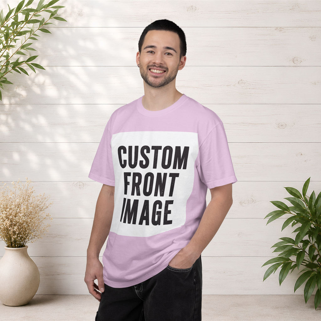 Custom Square Image Front T-Shirt - Add Your Own Image