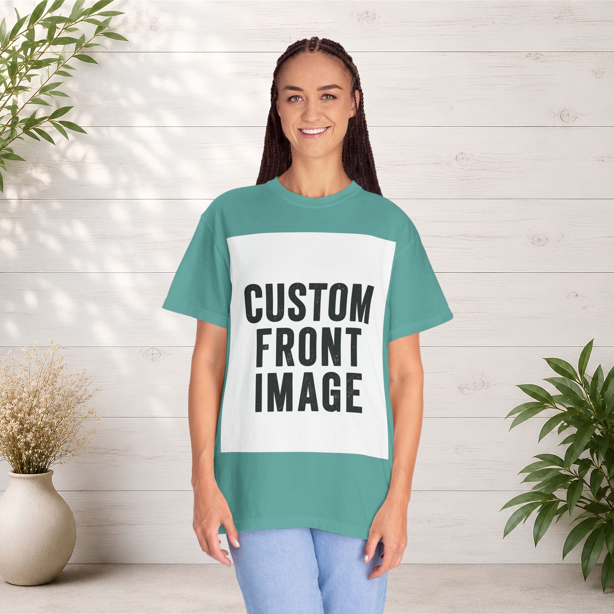 Custom Image Front T-Shirt - Add Your Own Image
