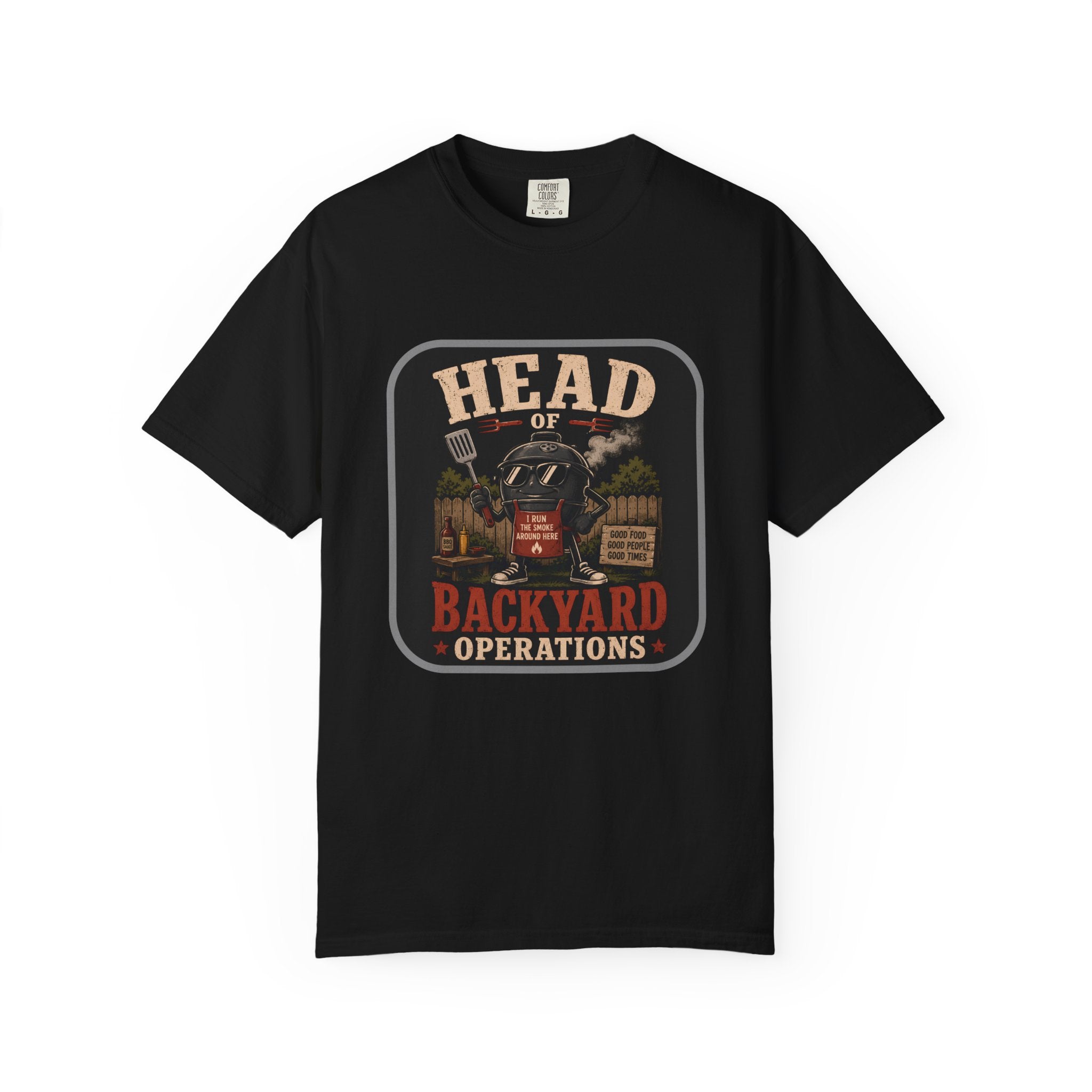 Head of Backyard Operations T-Shirt | BBQ Grill Vintage Graphic