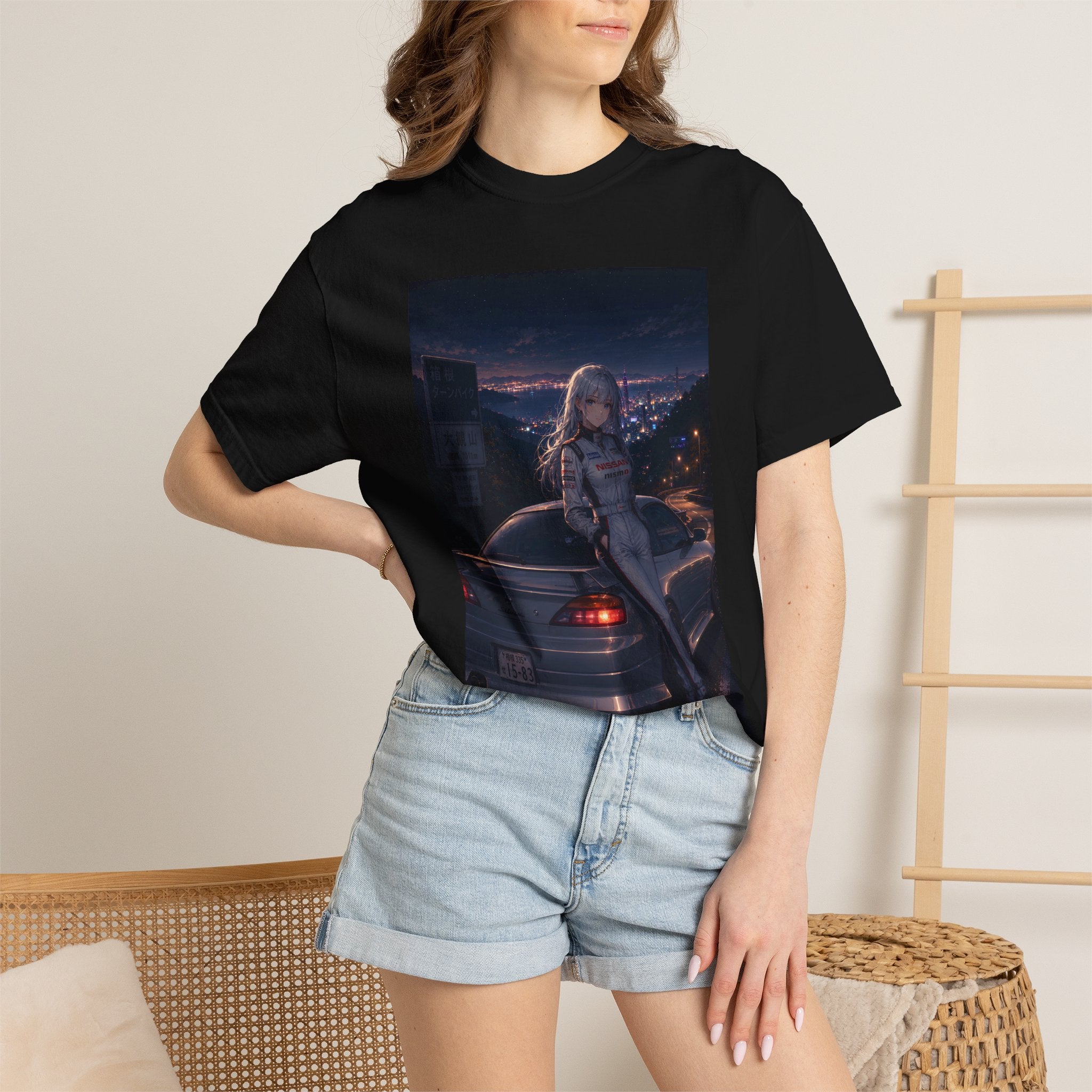 Hakone Night Drive Anime T-shirt | Retro JDM Street Racer Anime