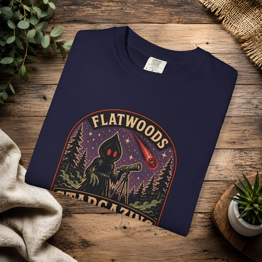 Flatwoods Stargazing Society T‑Shirt — Night Sky Adventure Tee