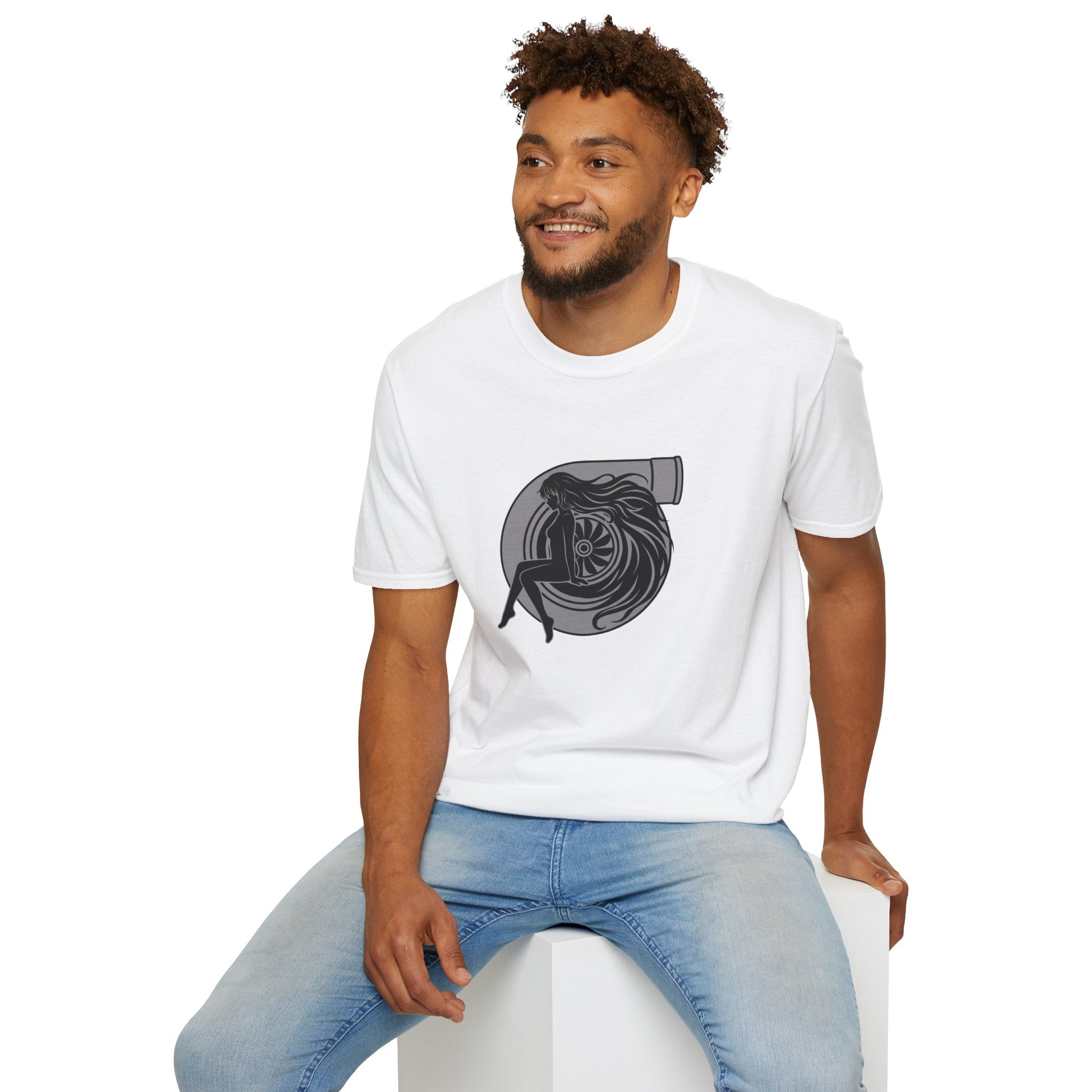 Turbo Heart Girl graphic T-Shirt | Racing Turbo design