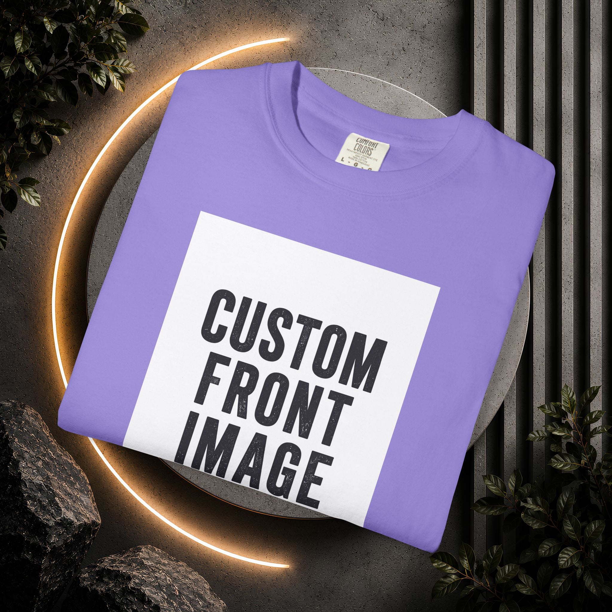 Custom Portrait Small Image Front T-Shirt - Add Your Own Image