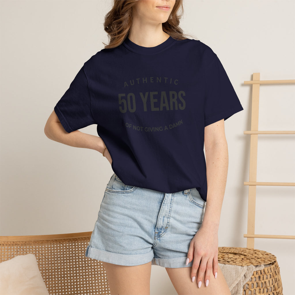 "Authentic" Custom Text "of Not Giving a Damn" T-Shirt