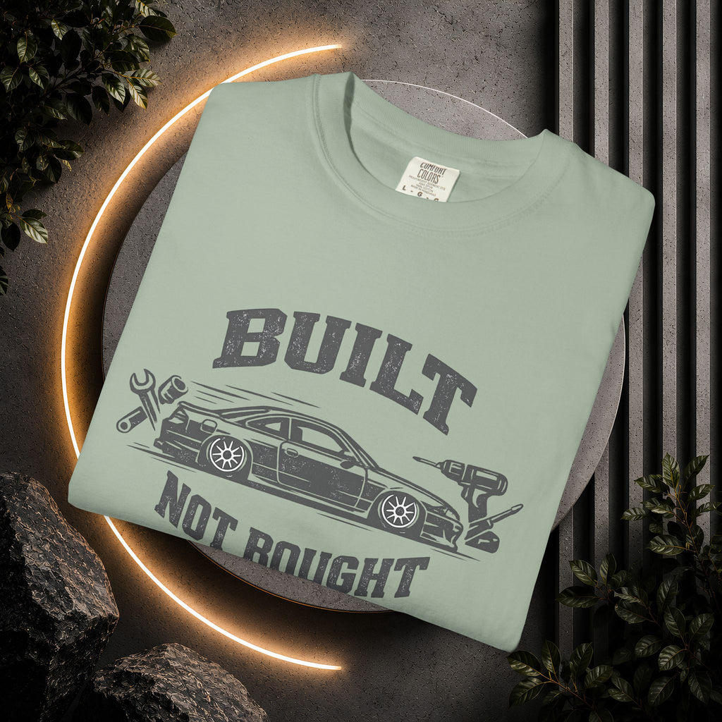 Built Not Bought Car T-Shirt — Automotive Mechanic Tuner Tee