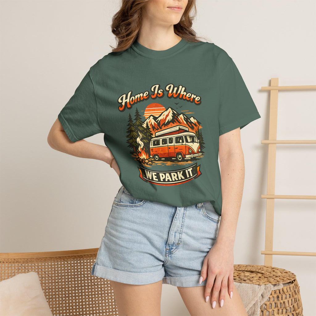 "Home Is Where We Park It" Camper Van Graphic Tee
