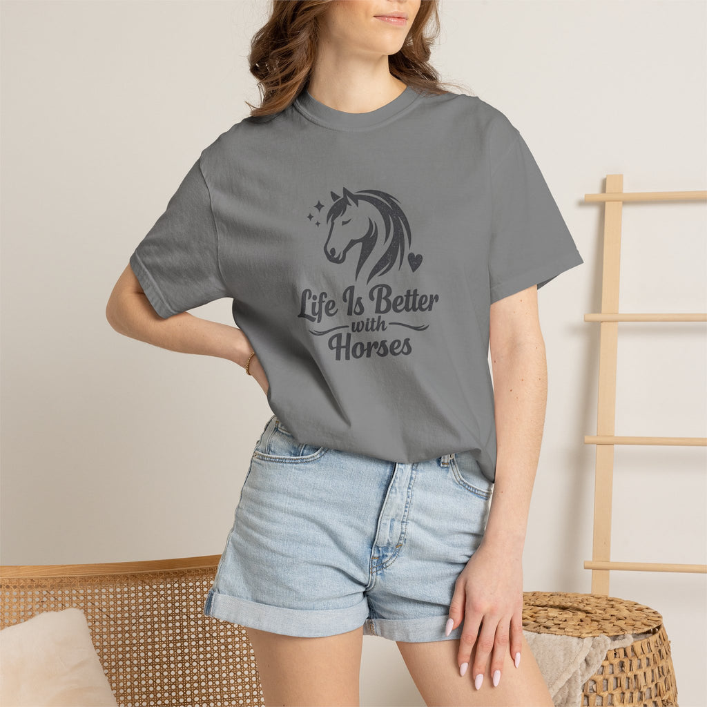 Life Is Better With Horses T-Shirt — Horse Lover Tee