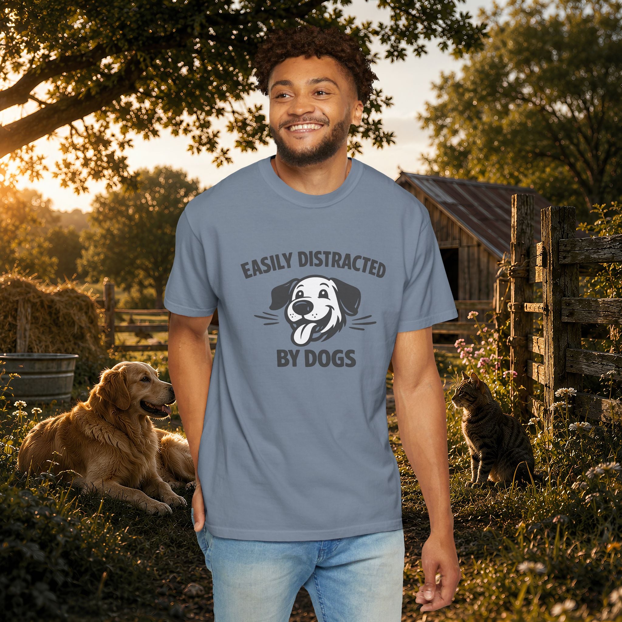 Easily Distracted By Dogs T-Shirt