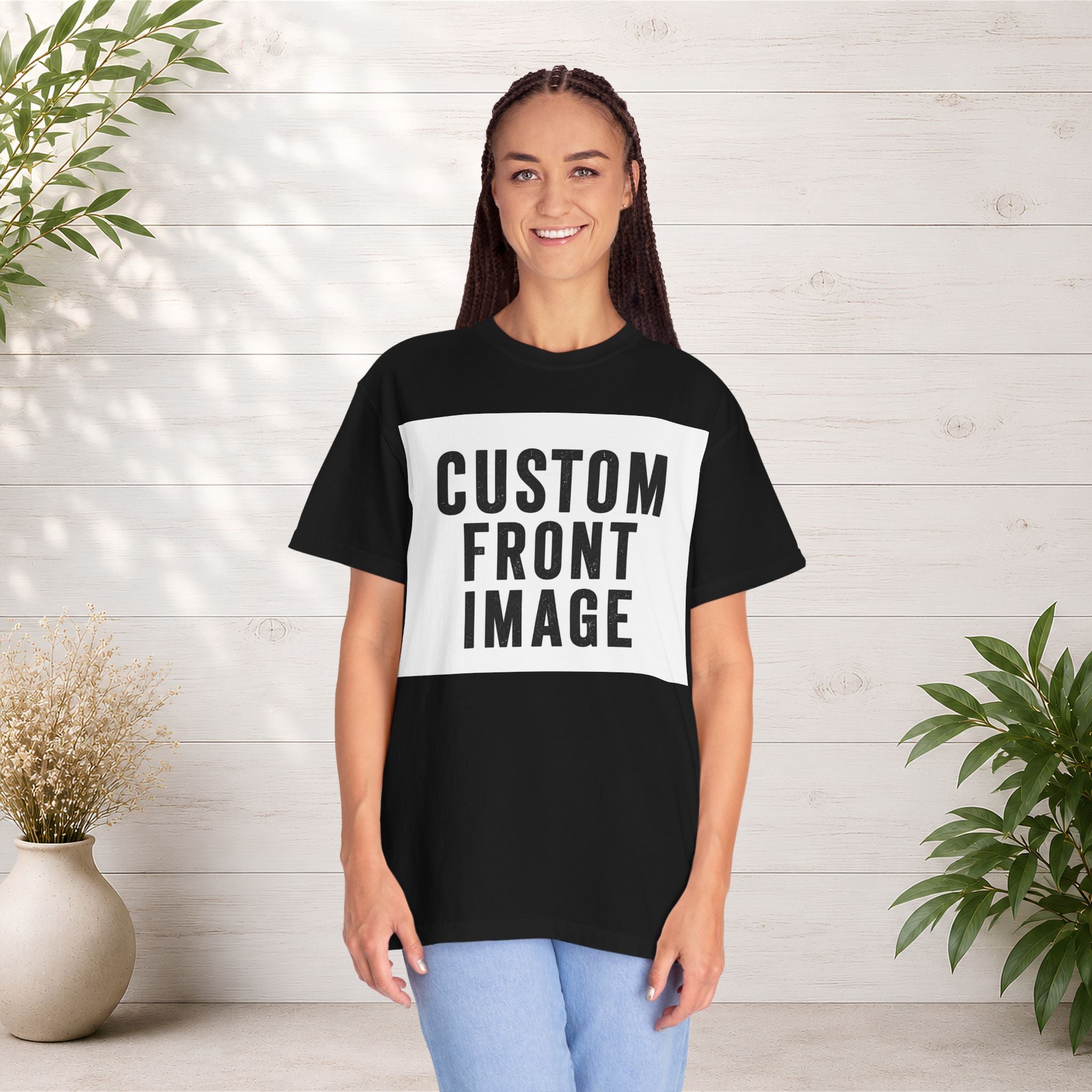 Custom Landscape Image Front T-Shirt - Add Your Own Image